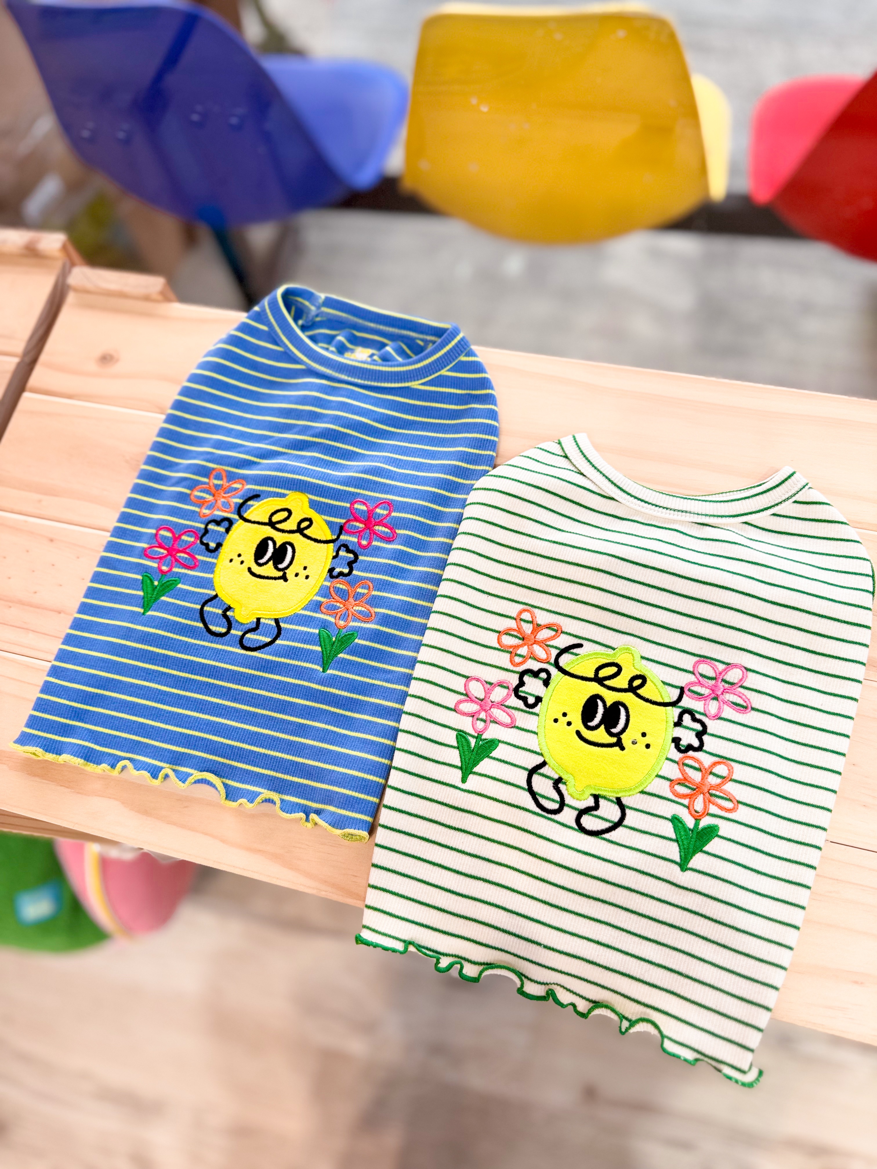 檸檬-韓國水果家族彈力背心（ 微微短版 ）