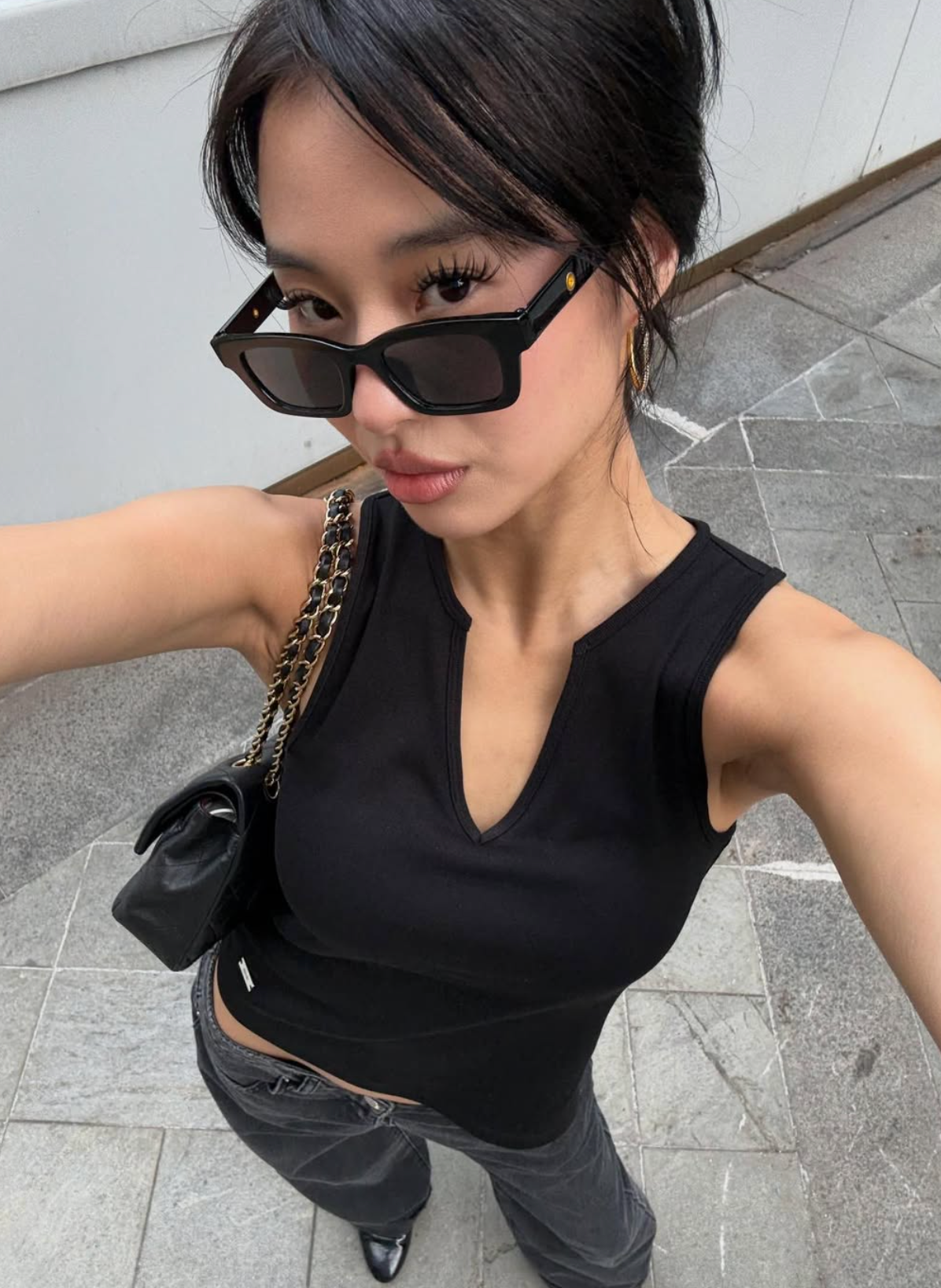 verish 棉質羅紋V領 COTTON  V-NECK BRA TOP 코튼 브이넥 브라탑
