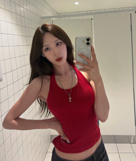 verish 棉質羅紋繞頸吊帶 COTTON RIB HALTER NECK BRA TOP 코튼 립 홀터넥 브라탑