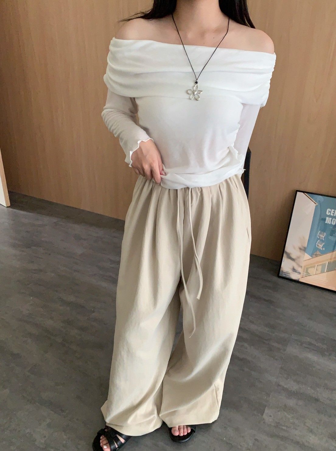 Velpro 現貨｜神級顯瘦垂墜休閒寬褲 西裝褲 鬆緊腰長褲 落地褲 寬鬆 寬褲