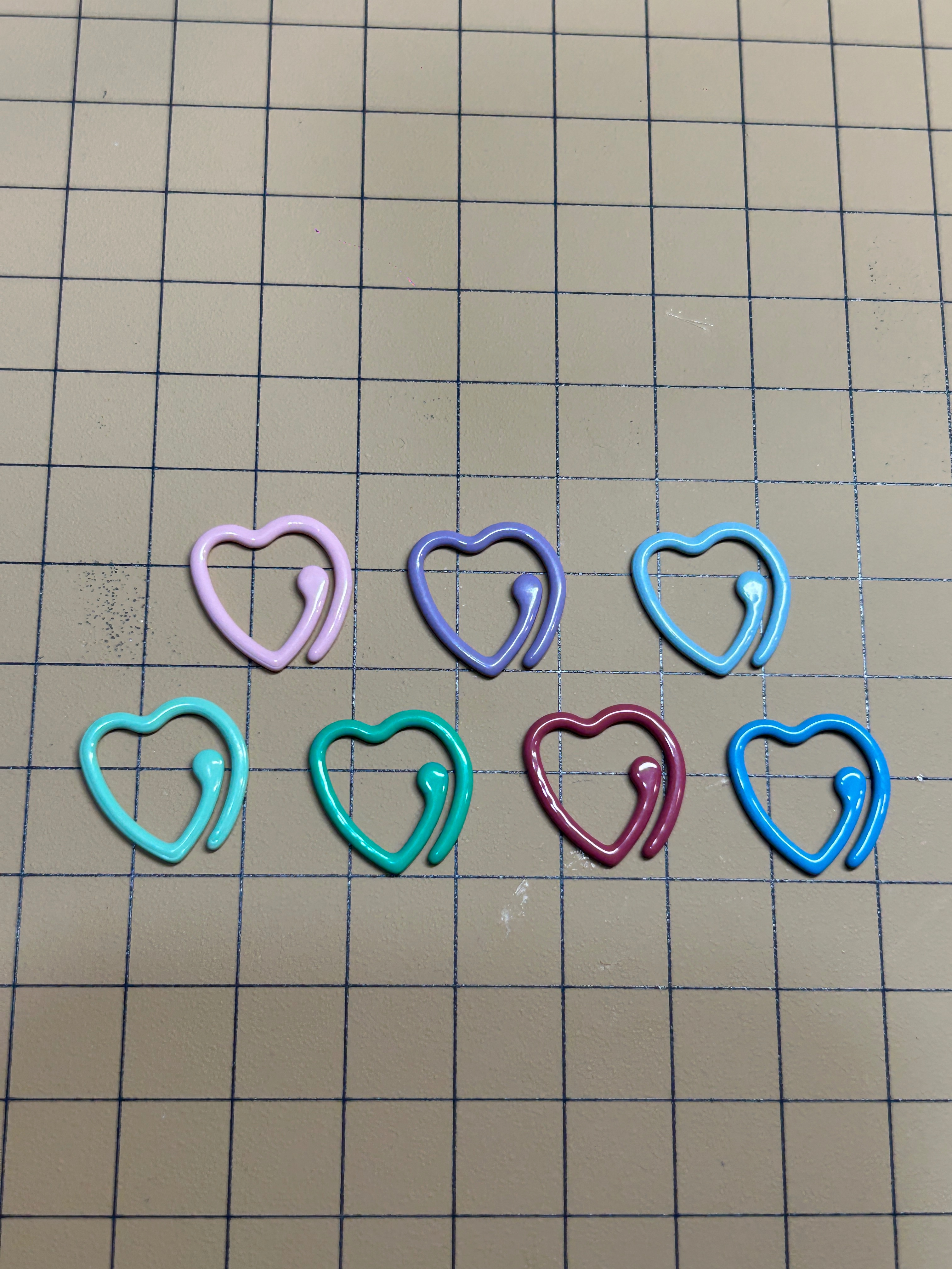 愛心💗金屬烤漆記號扣 不挑色5個一組