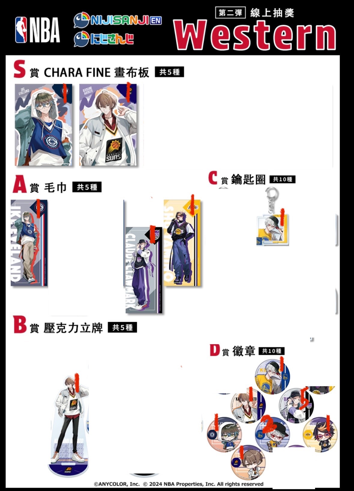 NBA Western第二彈一番賞