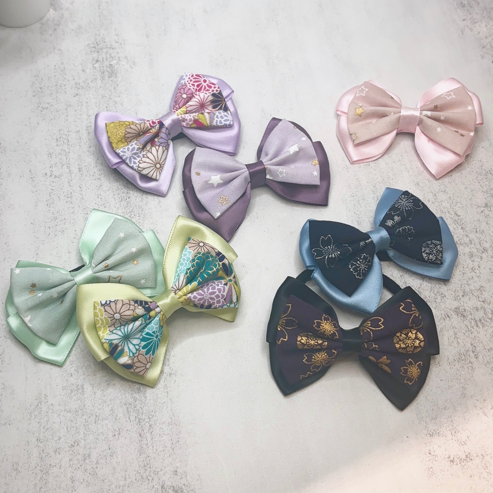 〈翊品緗手作坊〉緞語和風蝶髮圈