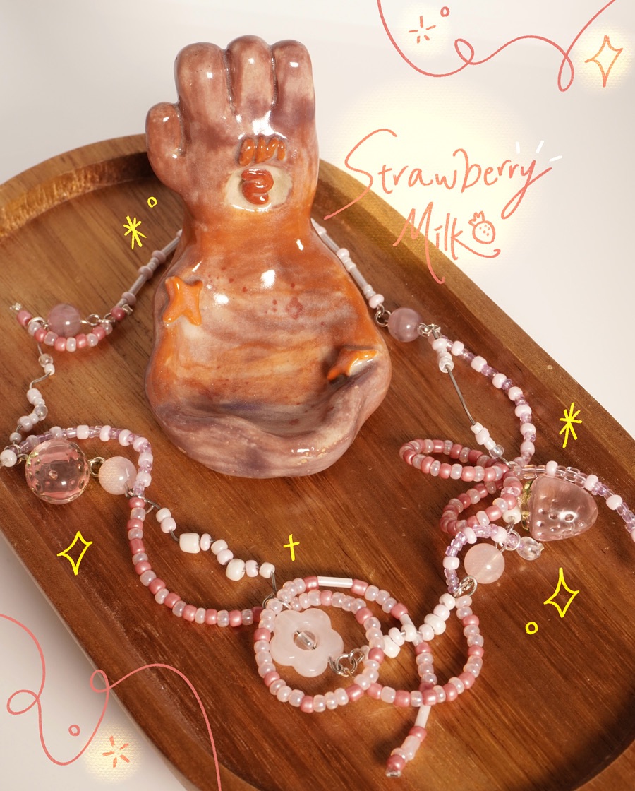 🍓Strawberry Milk 草莓牛奶項鍊