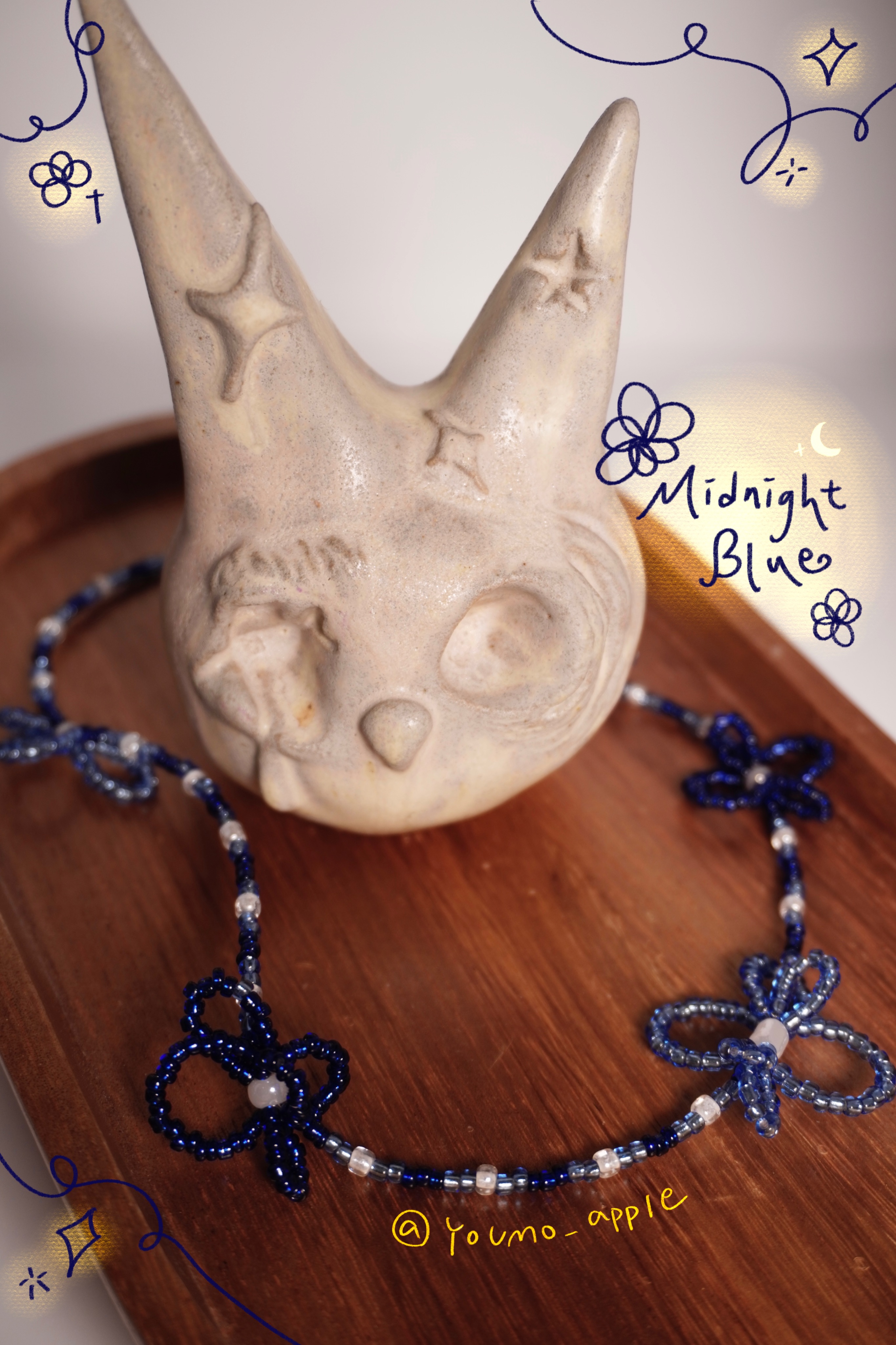 。˚🌌✦⊹✧ Midnight Blue 午夜藍項鍊