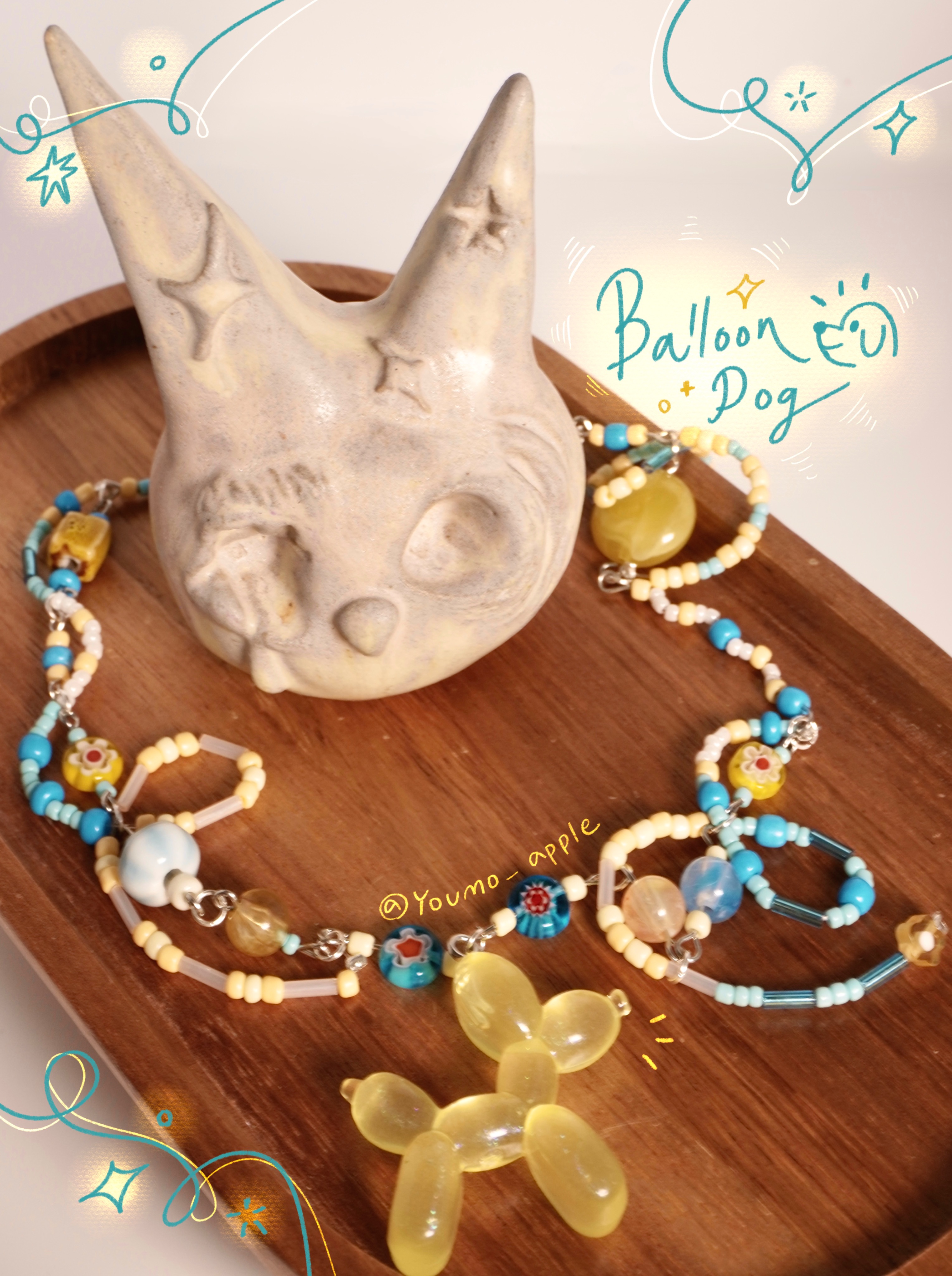 ੯‧̀͡u Balloon Dog 氣球狗項鍊