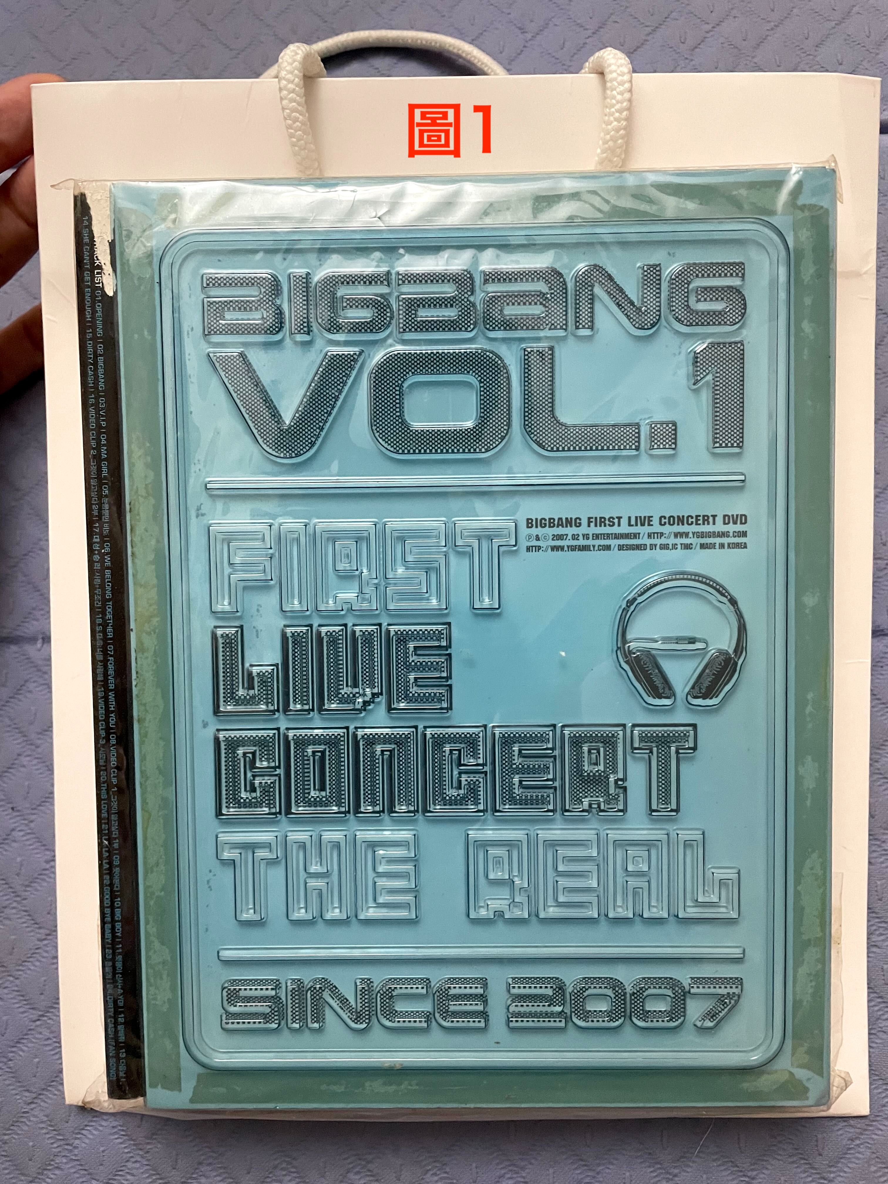 Big Bang 現場演唱會DVD LIVE CONCERT DVD 韓國進口版 絕版