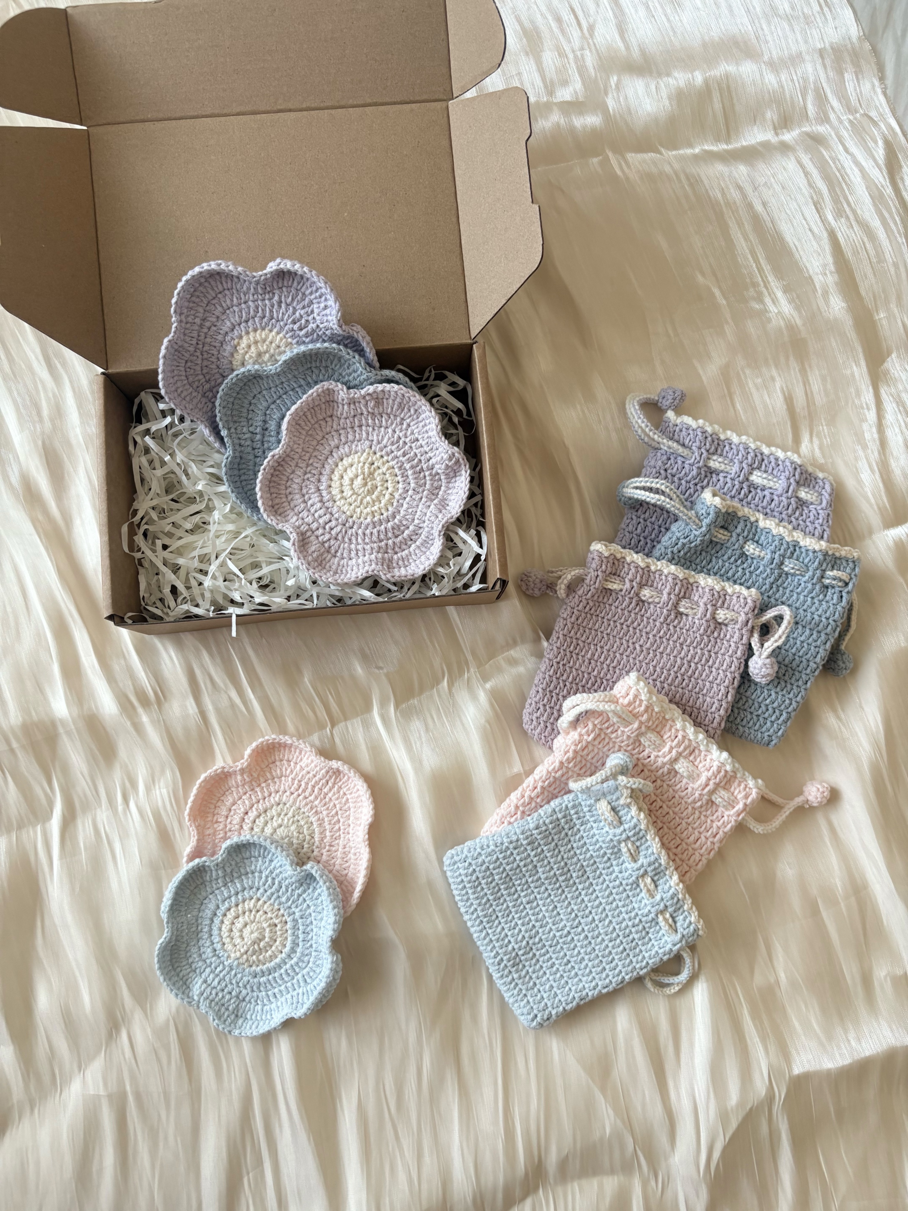 春天色調·多功能小花杯墊/首飾盤