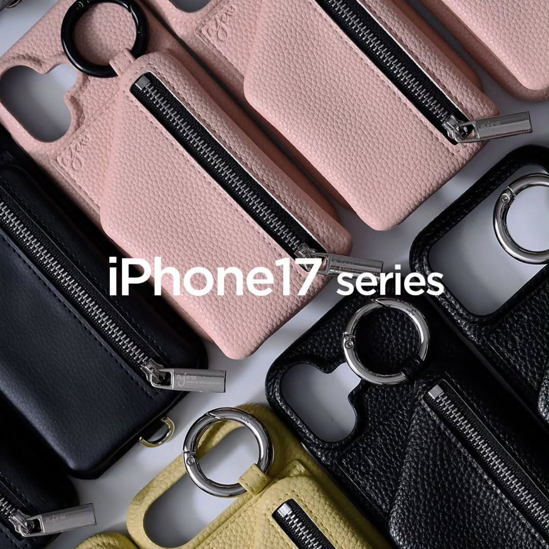 📍Chilling Bubble | ajew 荔枝紋皮質手機殼 日本品牌代購 iPhone 17 系列