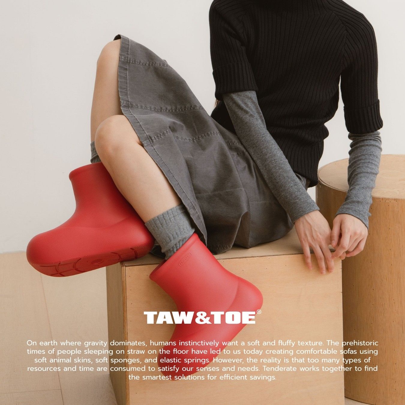 📍Chilling Bubble | TAW＆TOE Zerovity Murff 品牌標籤靴子 韓國品牌代購