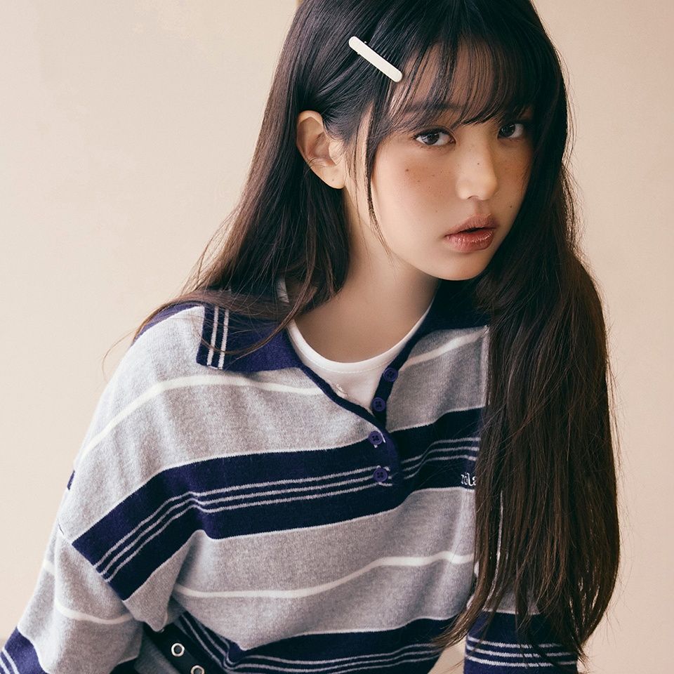 📍Chilling Bubble | rolarola 羊駝條紋領針織衫 韓國品牌代購