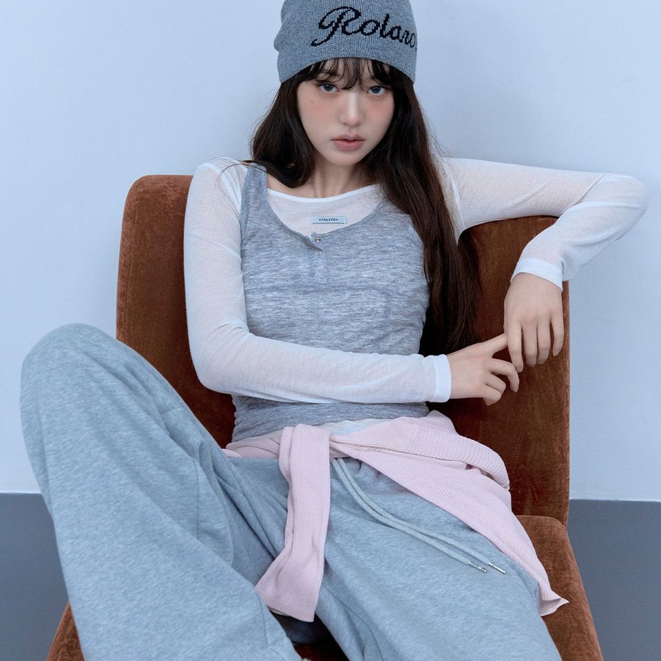 📍Chilling Bubble | rolarola 背心薄長袖套裝 韓國品牌代購