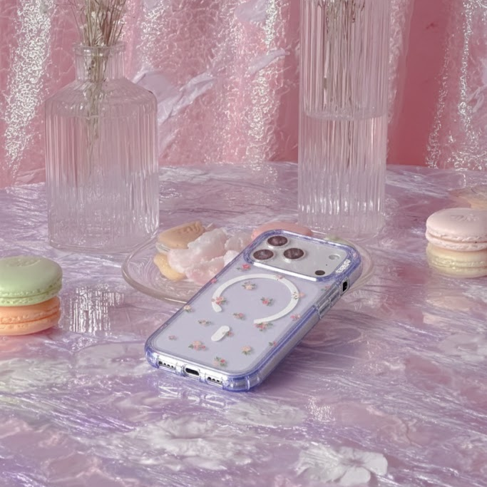 📍Chilling Bubble | GRAGG 碎花透明手機殼MagSafe 韓國品牌代購