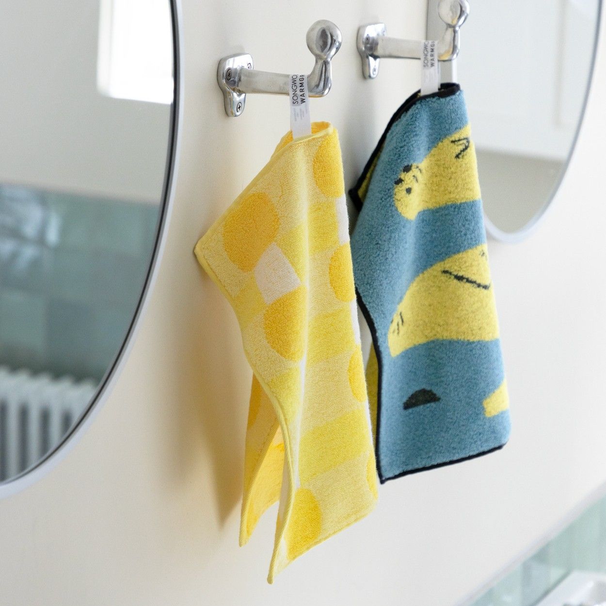 📍Chilling Bubble | WARMGREY TAIL 質感手繪風擦手巾 韓國品牌代購