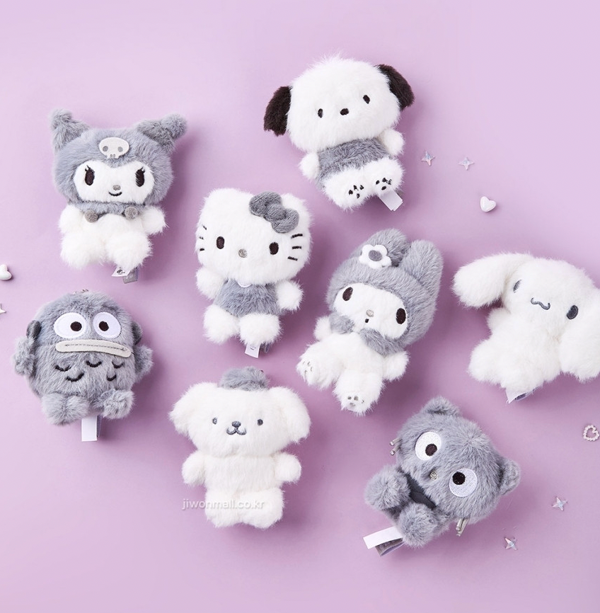 韓國三麗鷗 毛絨灰白系列 8cm