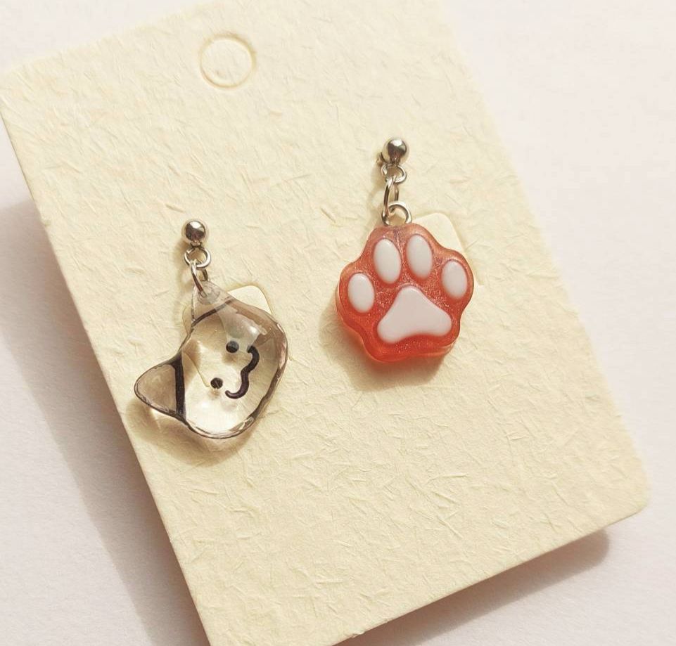 秦徹印象耳環 狸貓飛羽 小貓表情可選