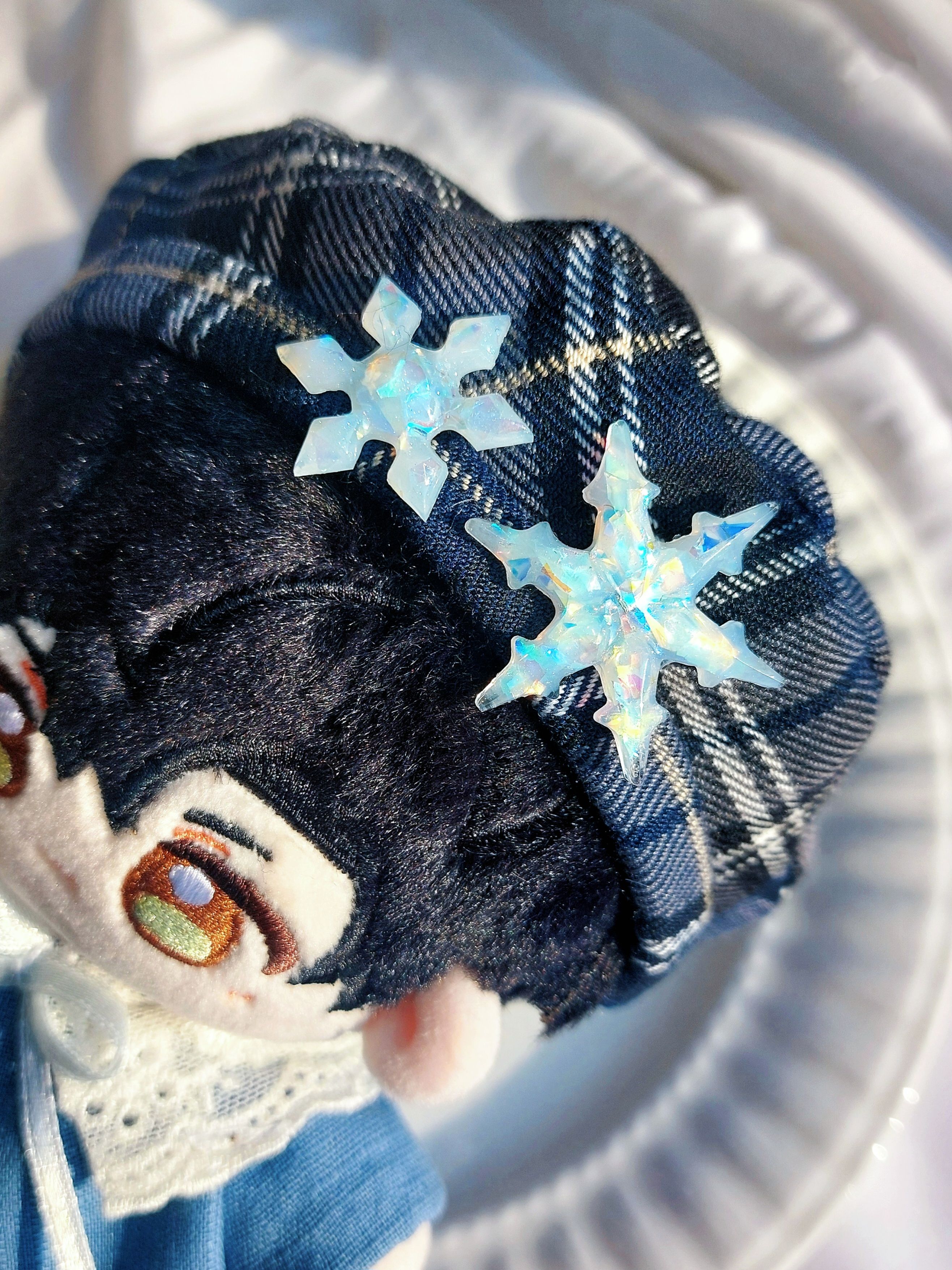 璀璨雪花 娃用胸針 磁鐵款