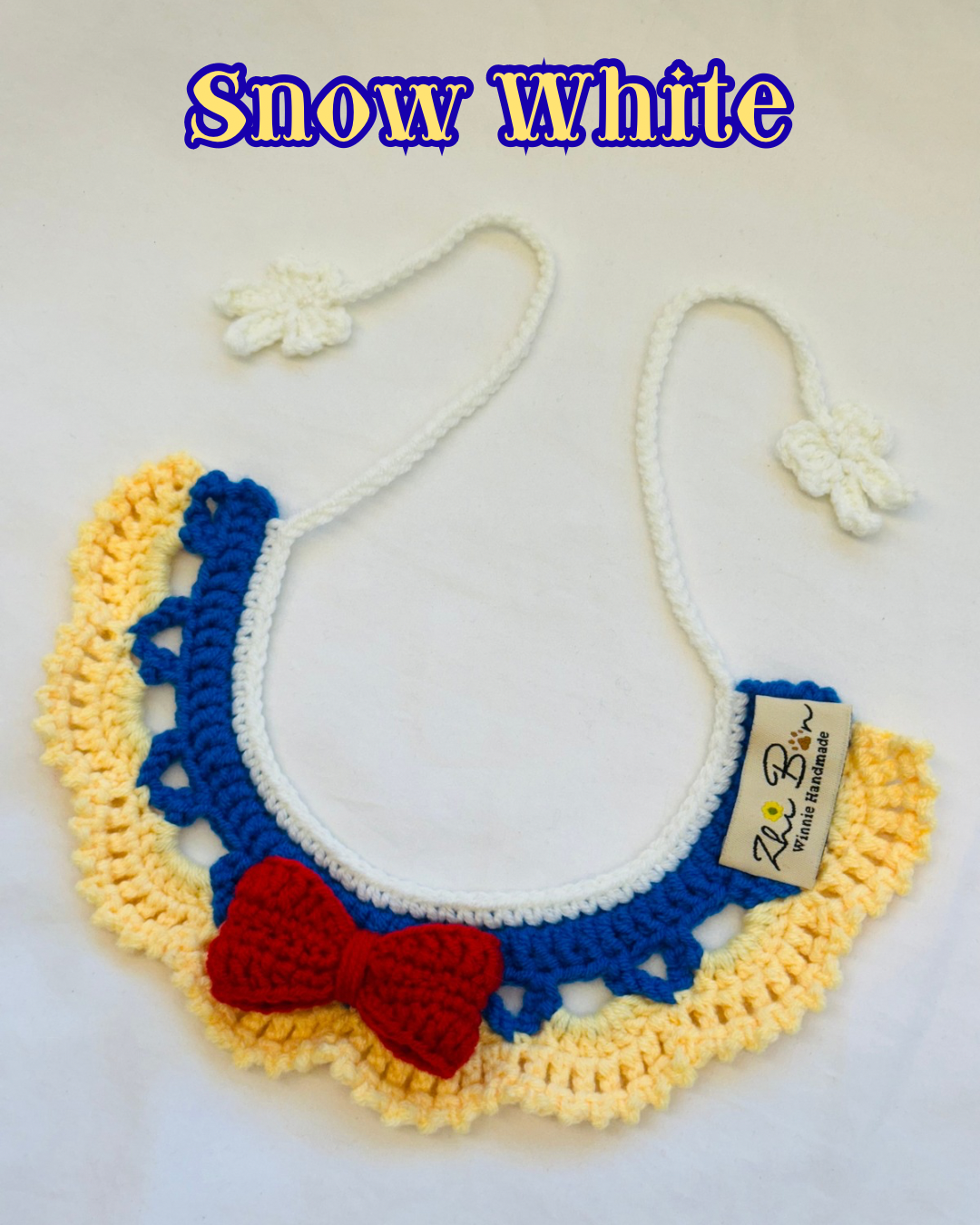 🍎Snow White 白雪公主｜寵物鉤針圍脖