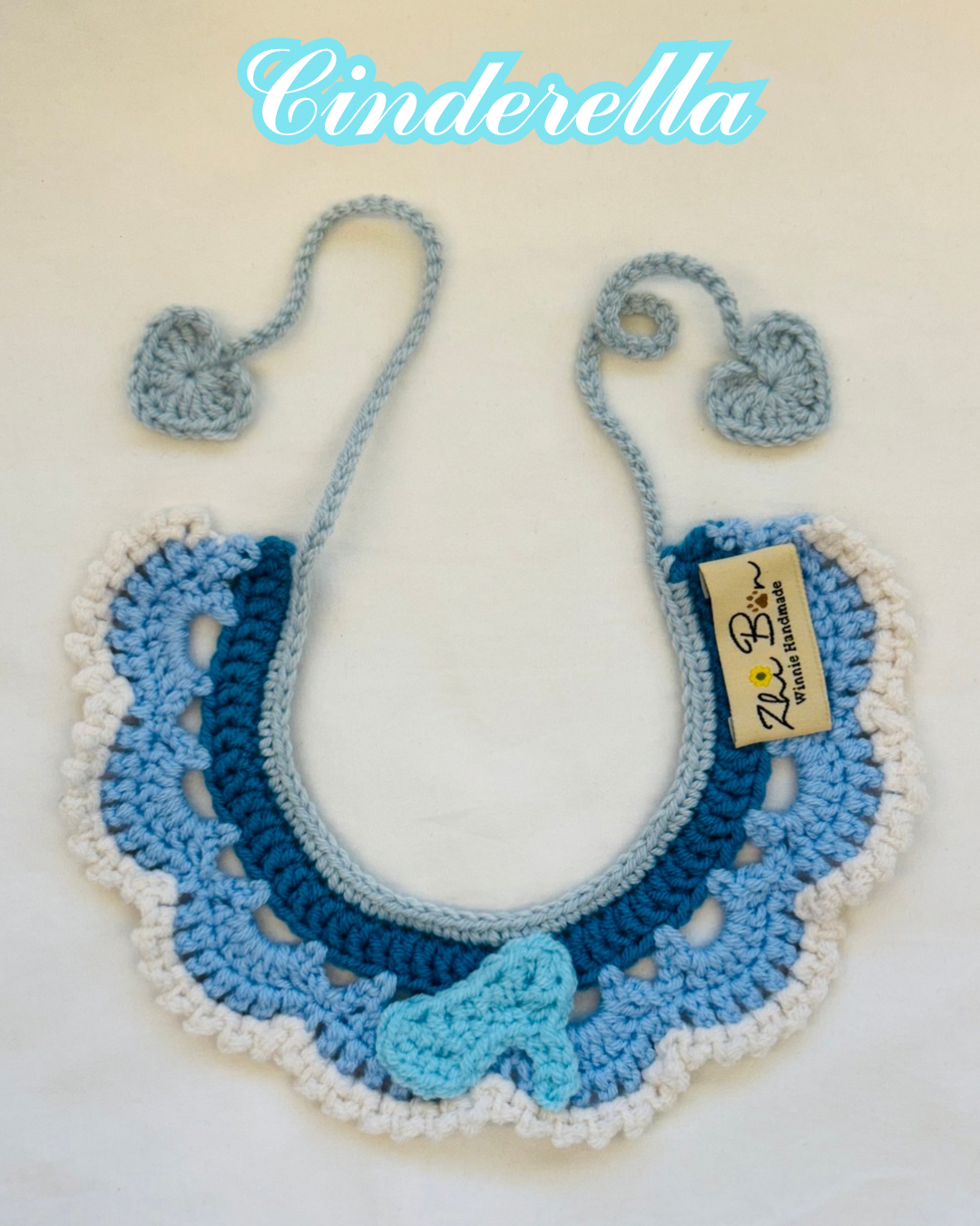 👠 Cinderella 仙履奇緣｜寵物鉤針圍脖