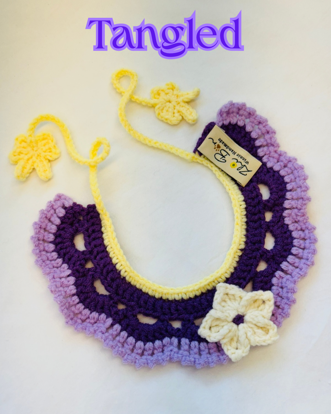 🌟Tangled 魔髮奇緣｜寵物鉤針圍脖