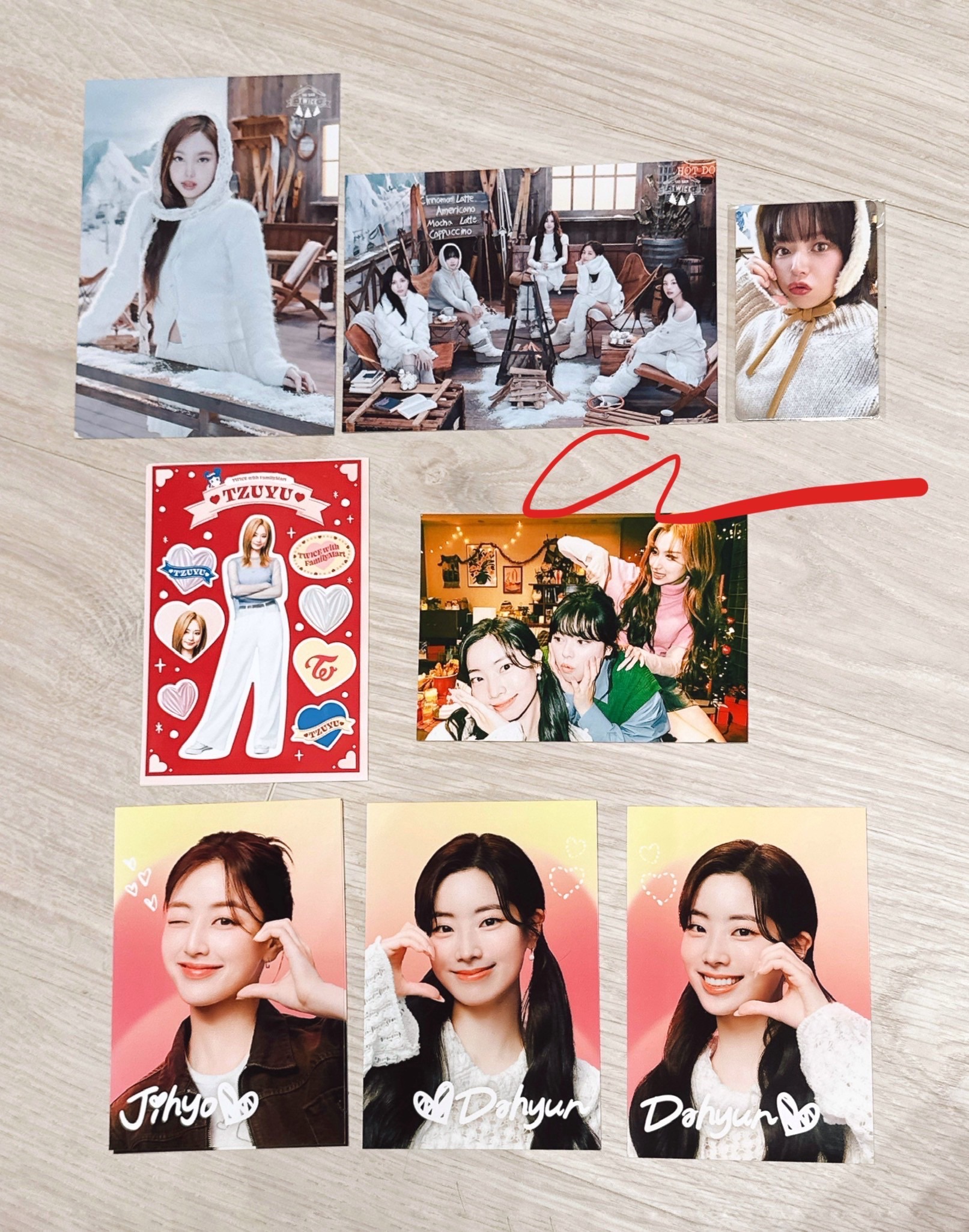 TWICE JAPAN 冬季小屋相片卡｜Famima PRINT 相片卡｜日本限定｜