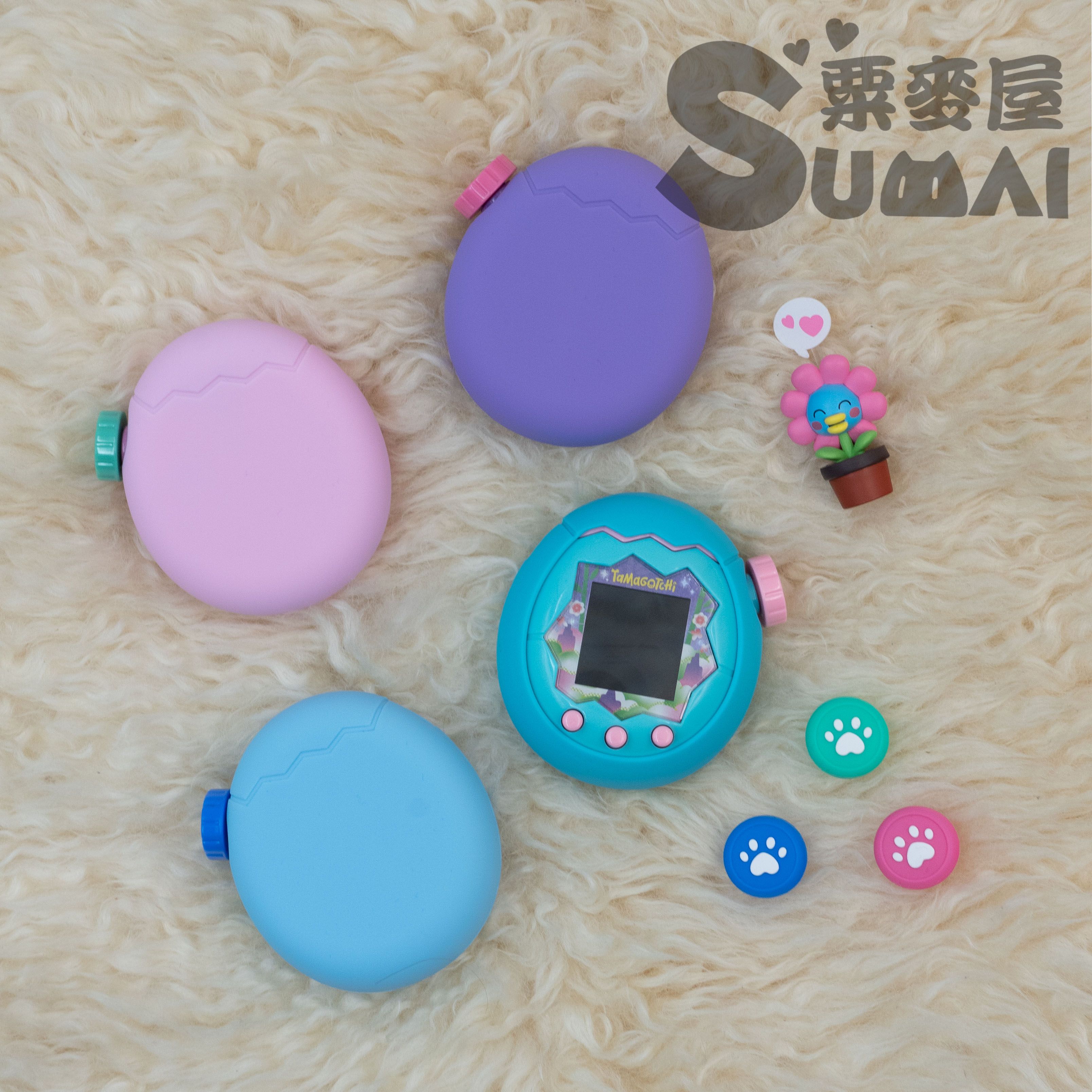 【SuMai粟麥屋】現貨 塔麻可吉 樂園 paradise 拓麻歌子 電子雞 馬卡龍 保護套 矽膠套 防撞 按鈕