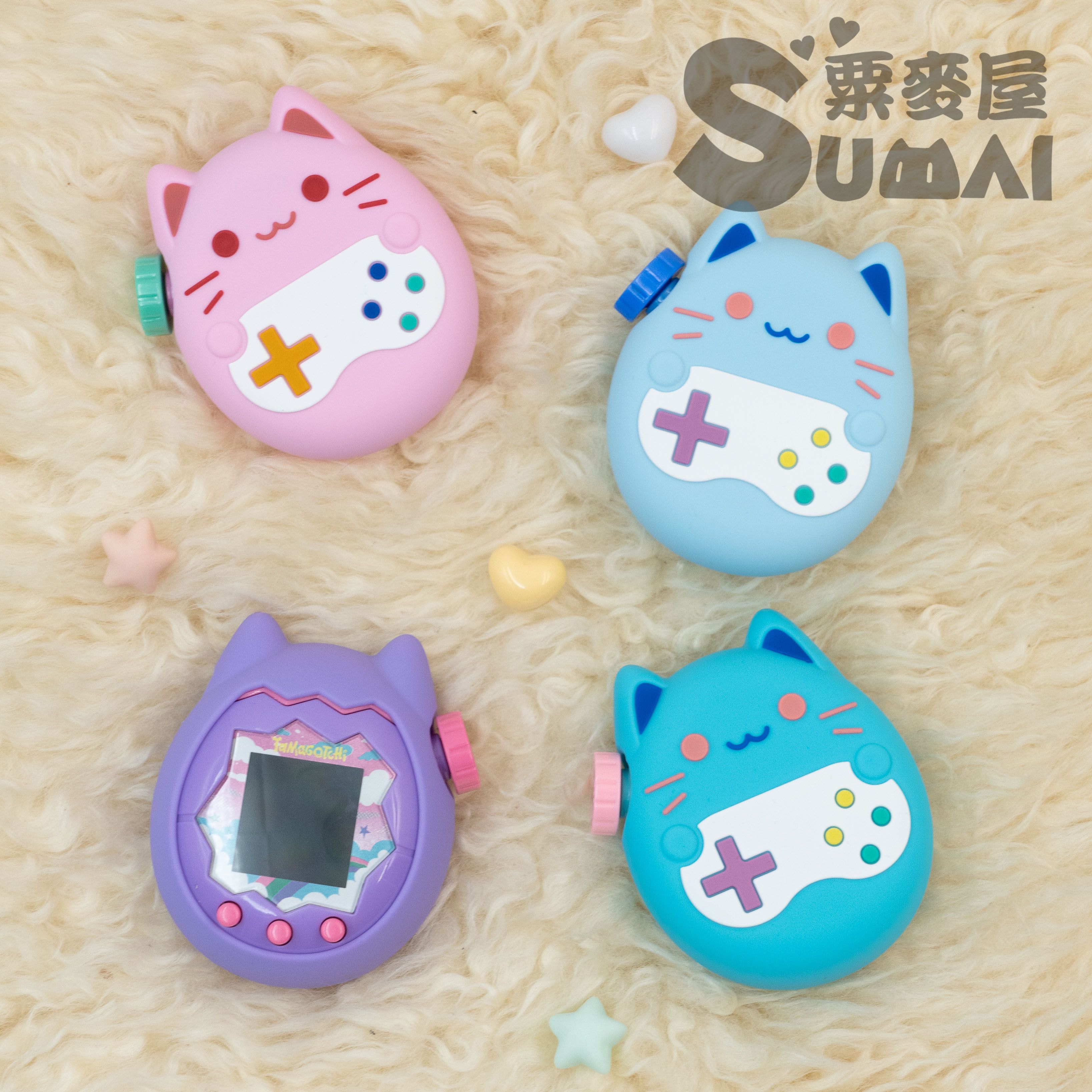 【SuMai粟麥屋】現貨 塔麻可吉 樂園 paradise 拓麻歌子 彩色 電子雞 保護套 矽膠套 防撞 貓咪 貓耳