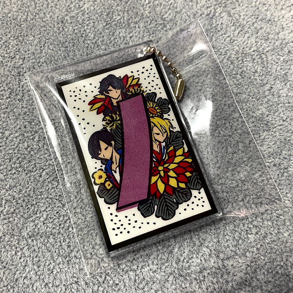 卡普空Capcom 花牌 壓克力鑰匙圈 被囚禁的掌心