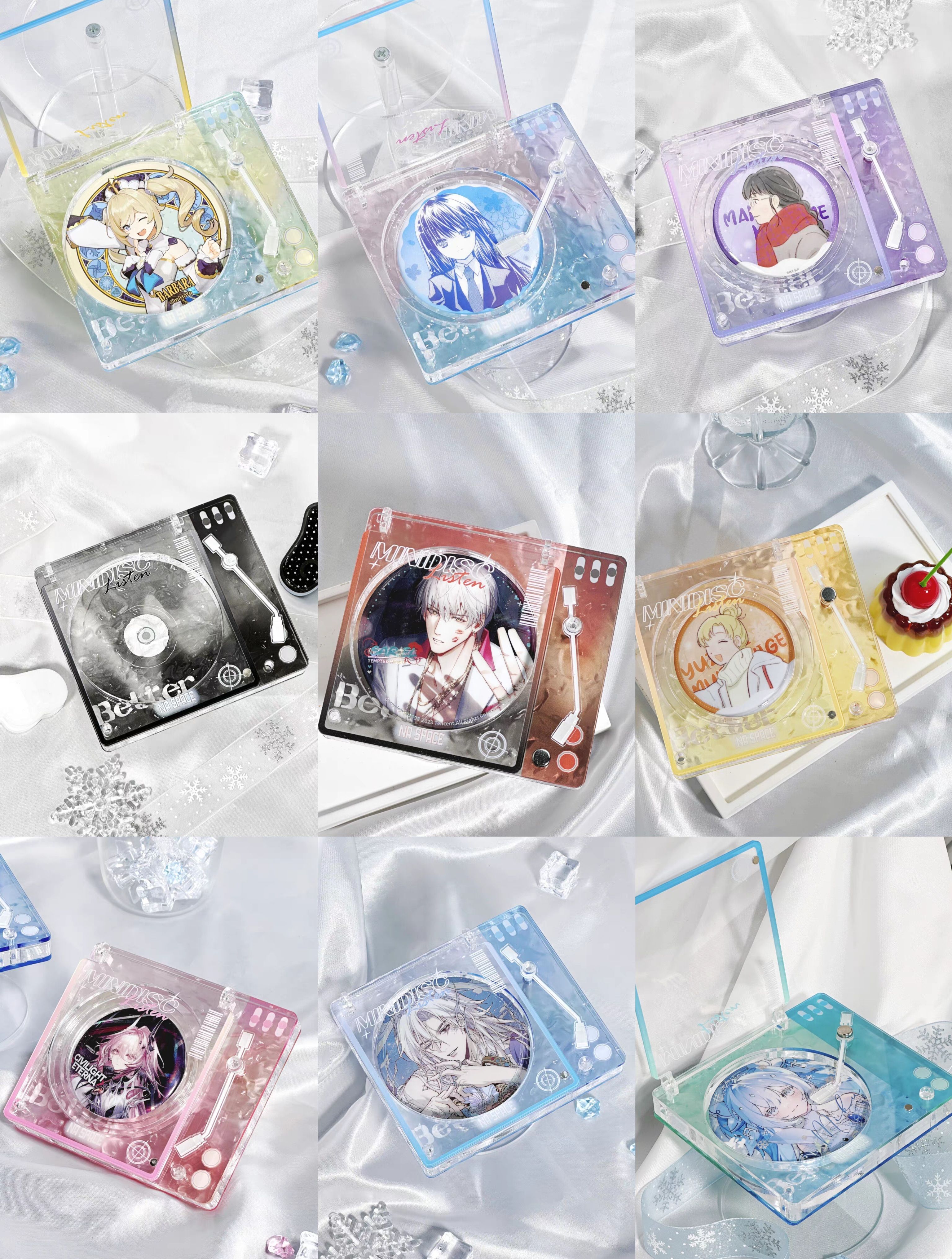 水波紋唱片吧唧磚