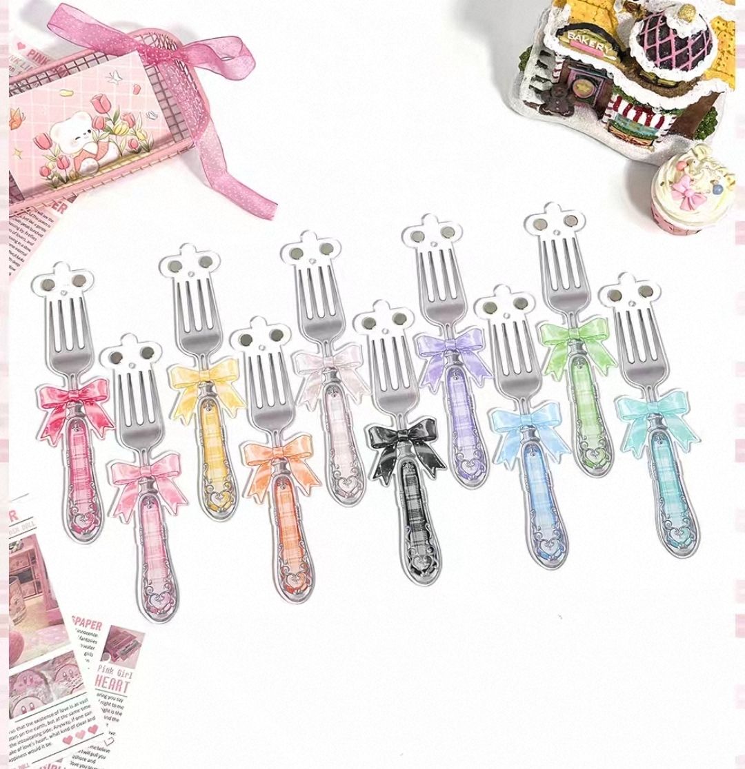 可愛叉子打卡棒