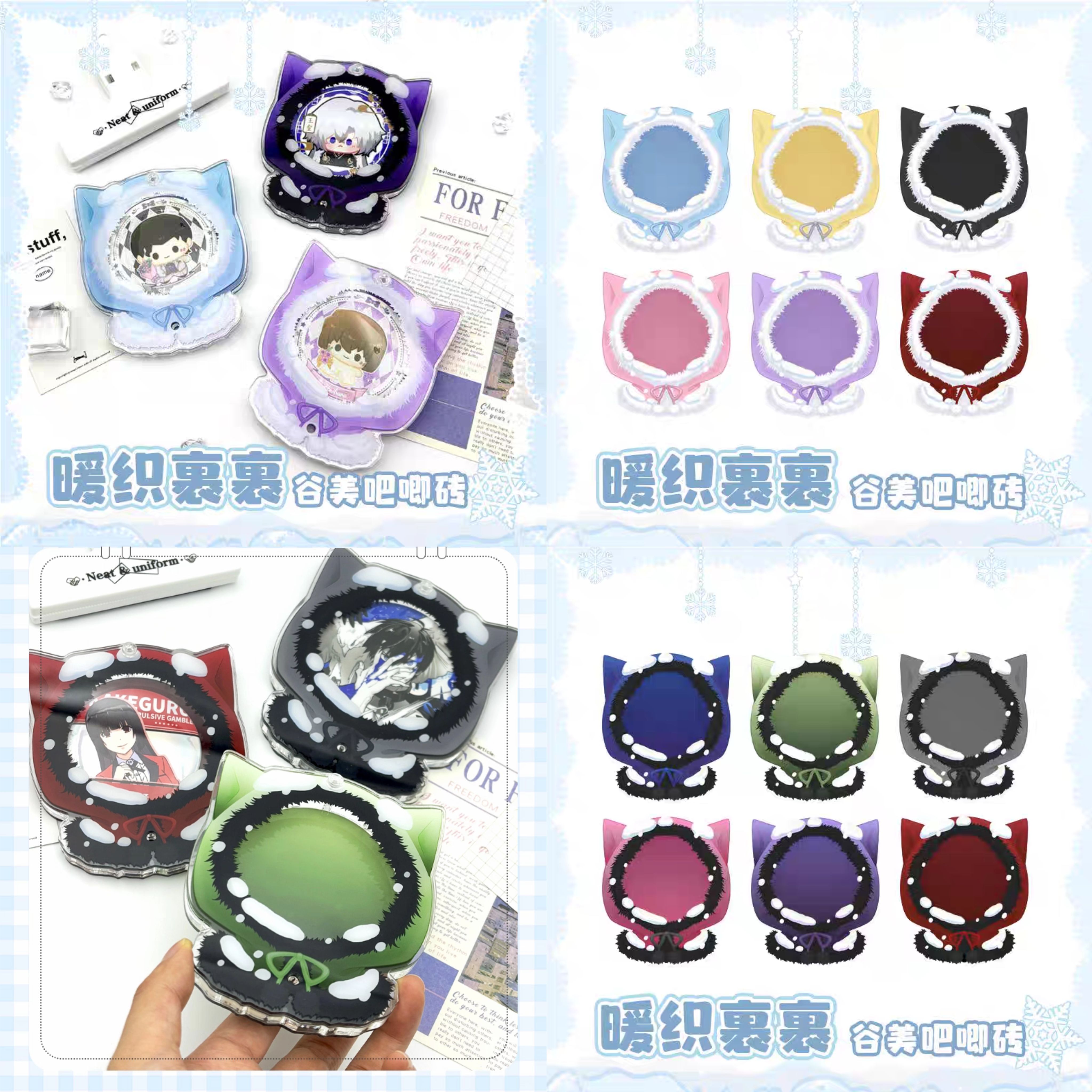 貓咪毛帽吧唧磚