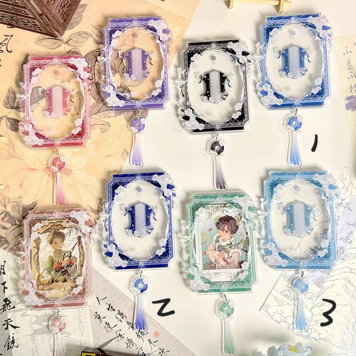 茉香錦緞3吋小卡框谷美