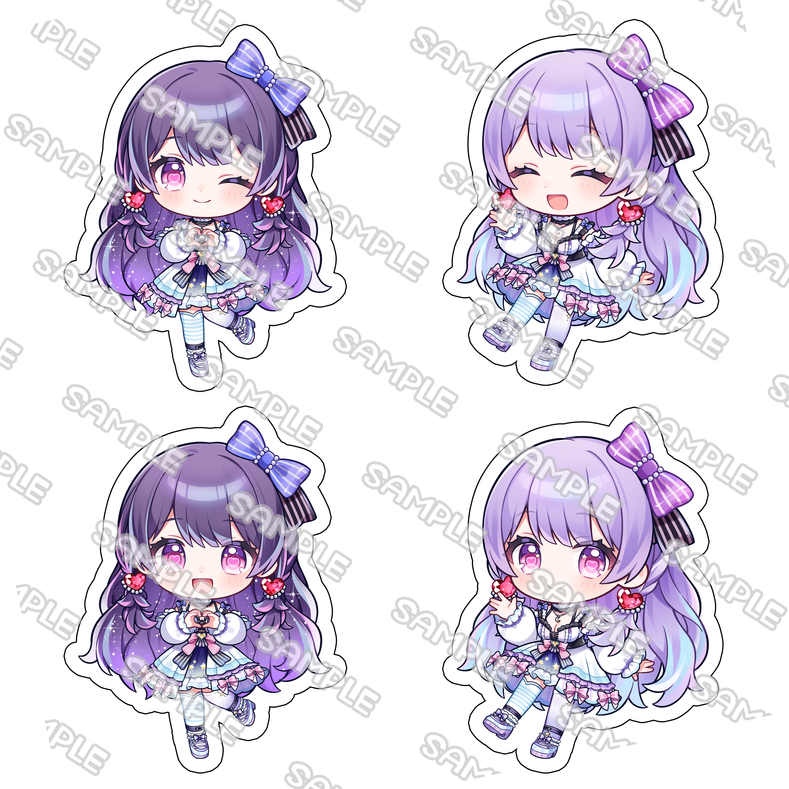 Vtuber星ノ海琉璃Q版壓克力吊飾
