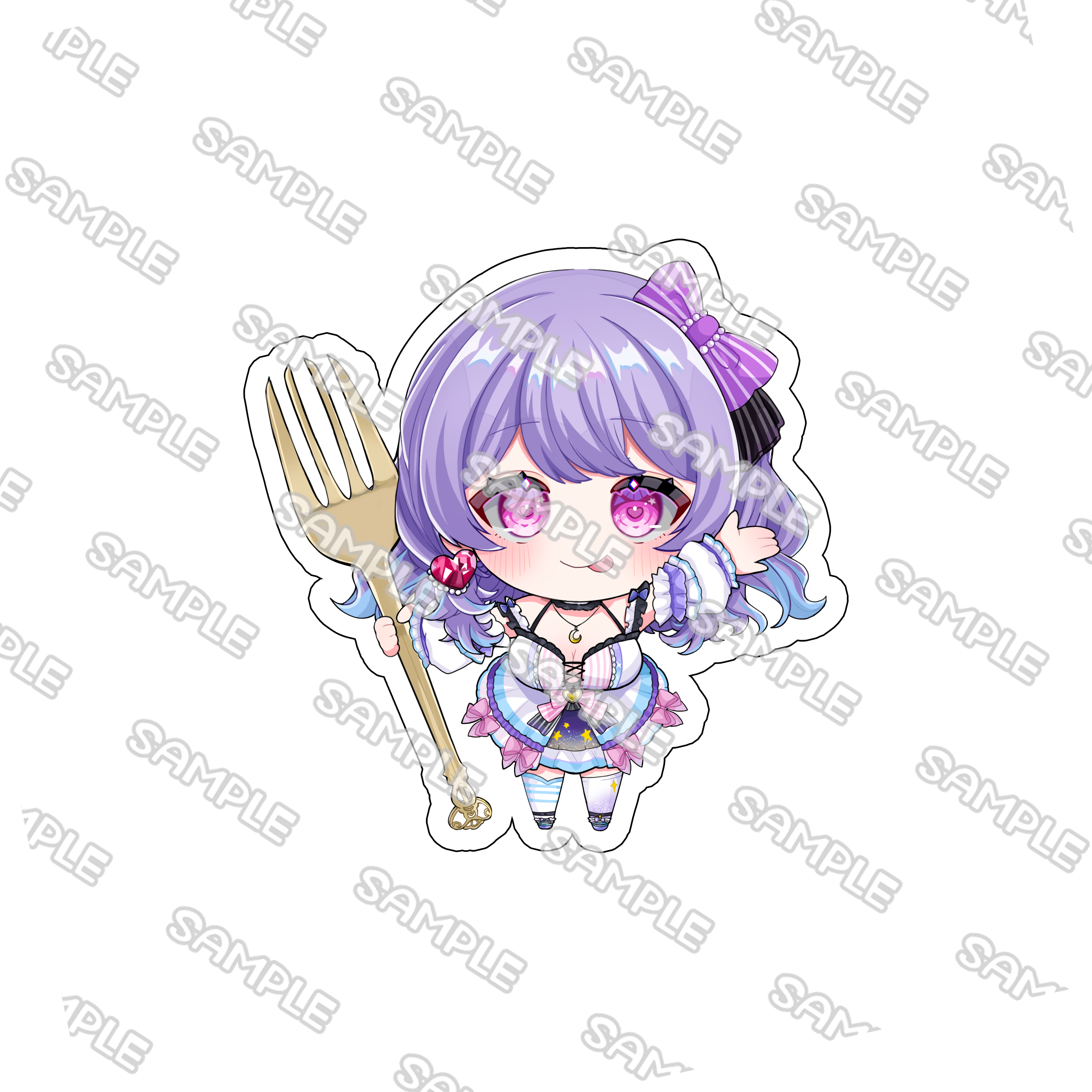 Vtuber星ノ海琉璃Q版壓克力小飯友