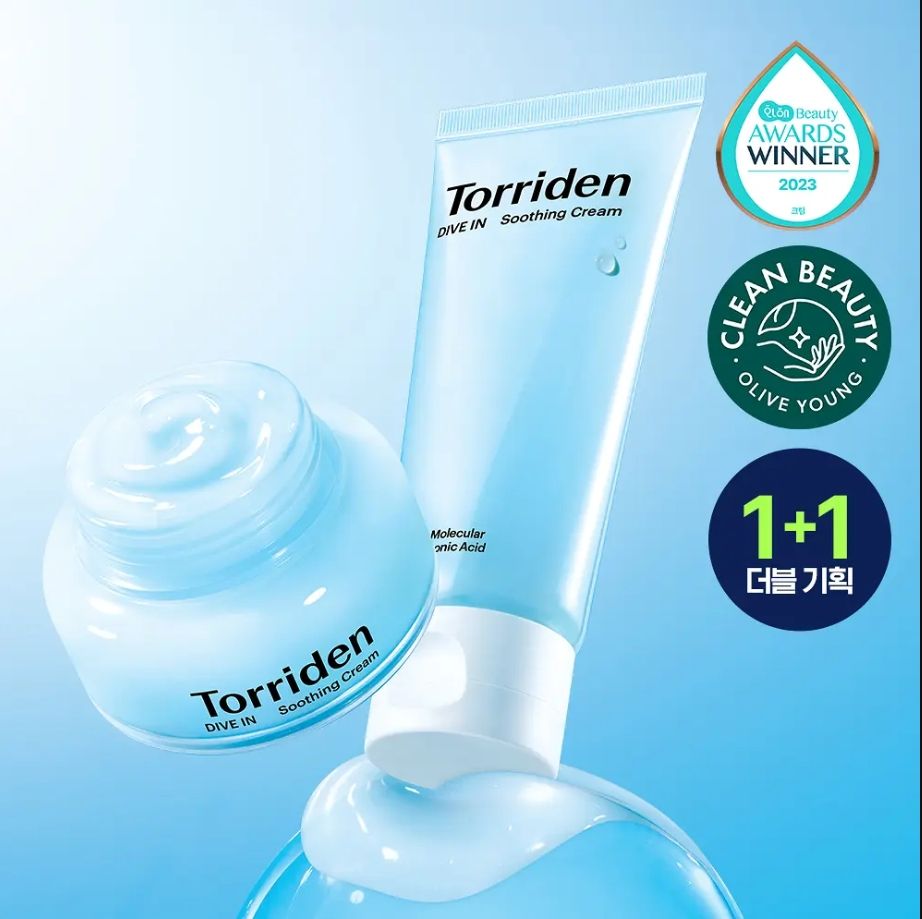 Torriden Dive-in 低分子玻尿酸舒緩鎖水面霜 100ml＋100ml