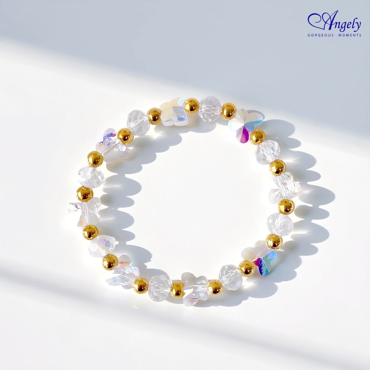 【Angely】秋季新品 白韻之光．奧地利水晶手鍊（享盒裝服務）｜溫柔 優雅 獨特 生日禮物 情人禮物 女生禮物