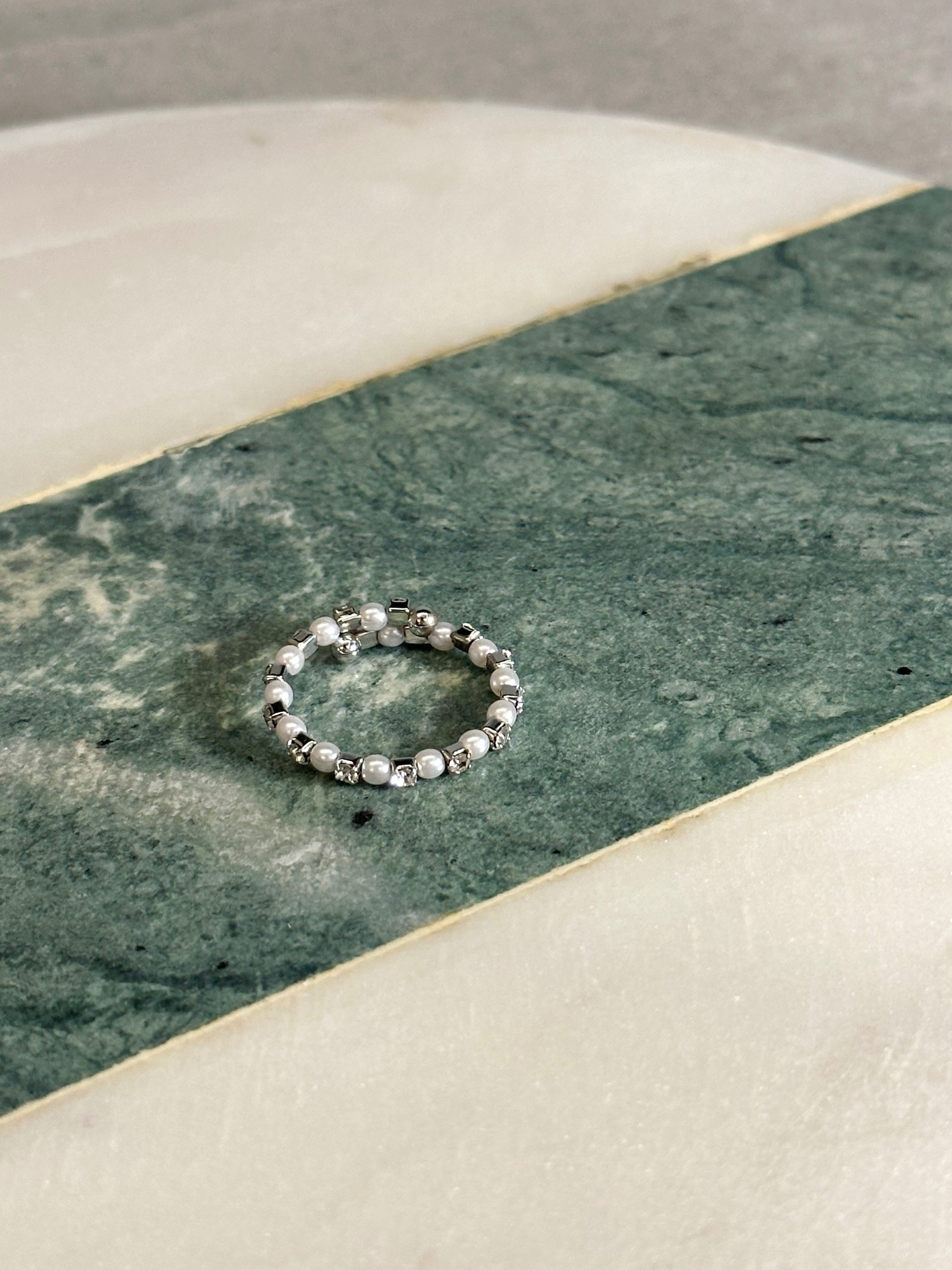 閃爍星辰 銀色 戒指一枚