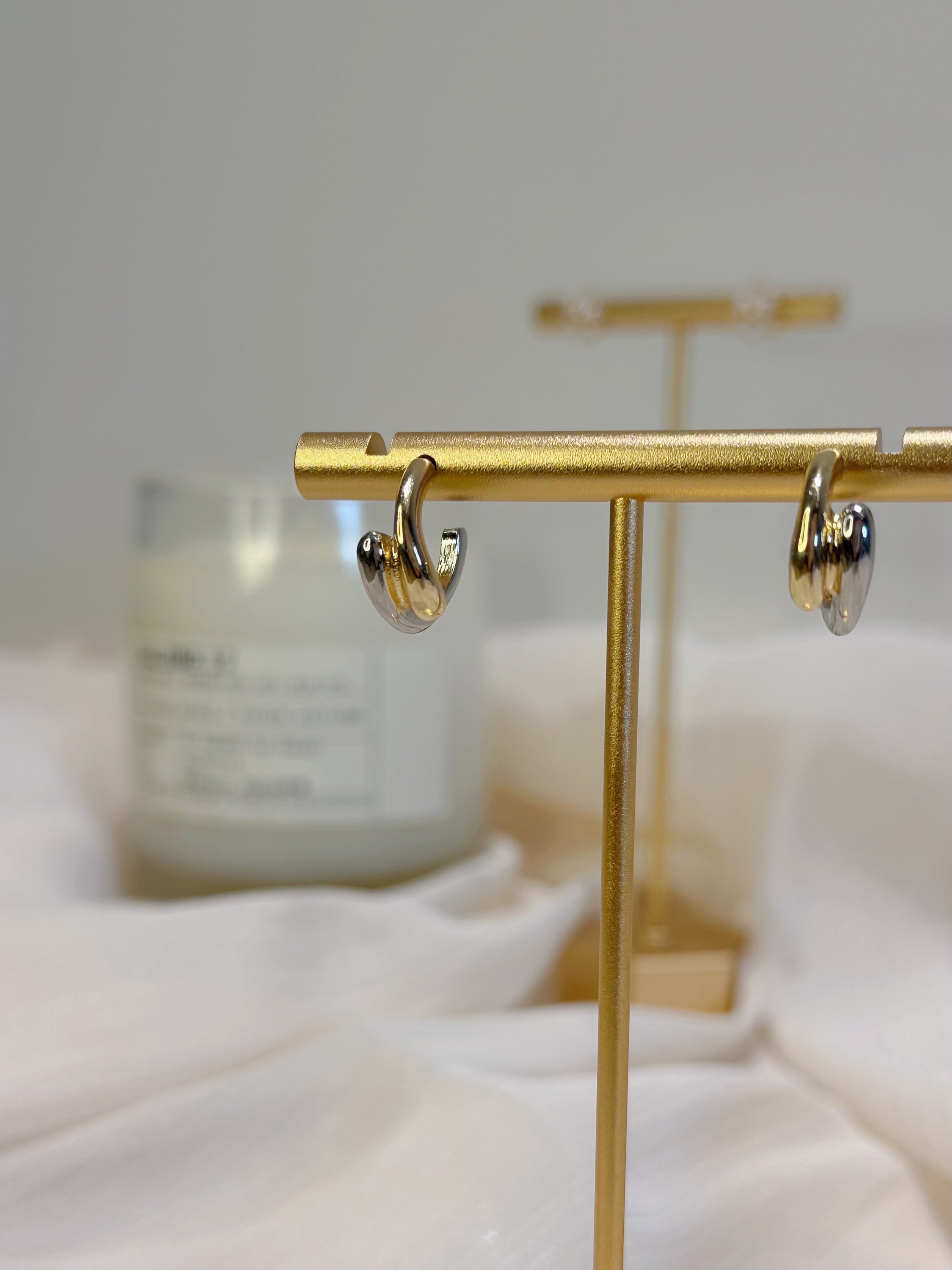 極光環 耳針式耳環一對