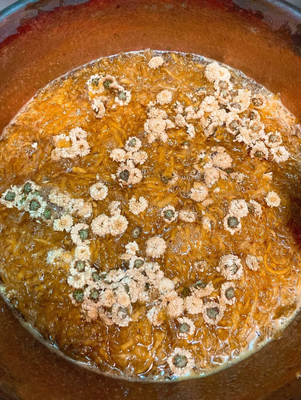 菊花金桔茶果醬 Pineapple and kumquat jam with chrysanthemum