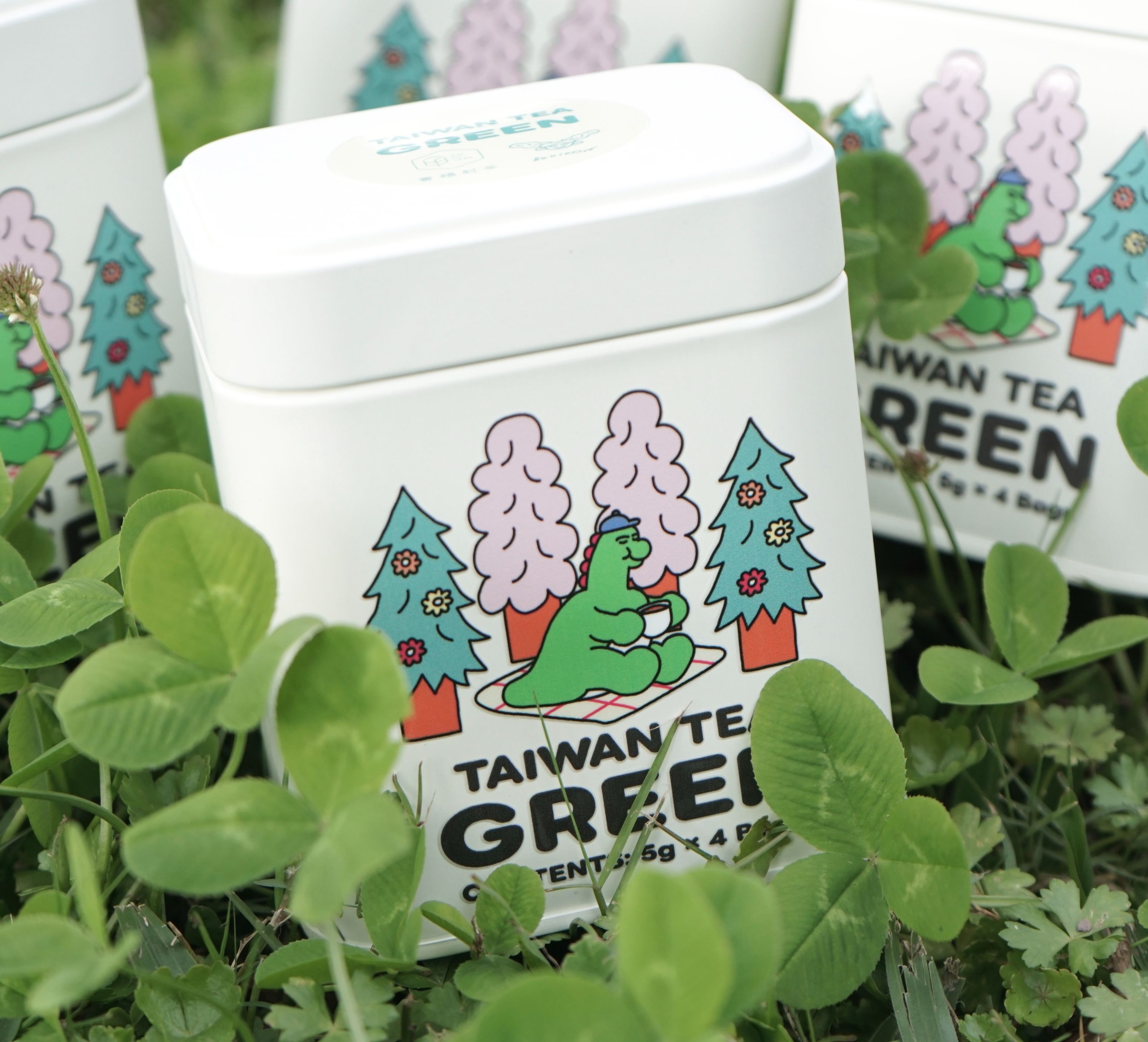 【GREEN】SAKIPON聯名茶包鐵盒-森林恐龍