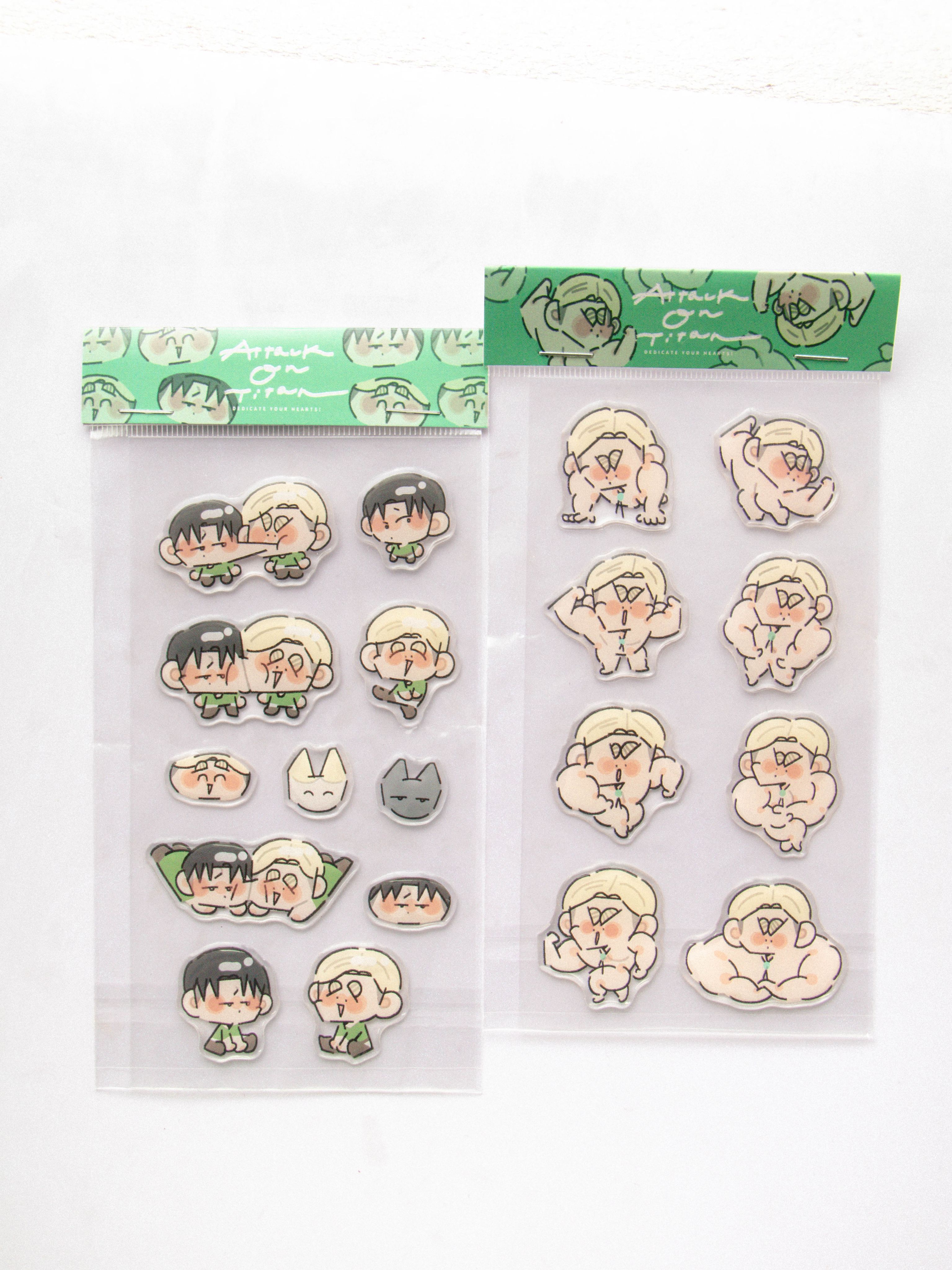❰ 預購品項 ❱ 進擊的巨人│ 半斷滴膠貼紙