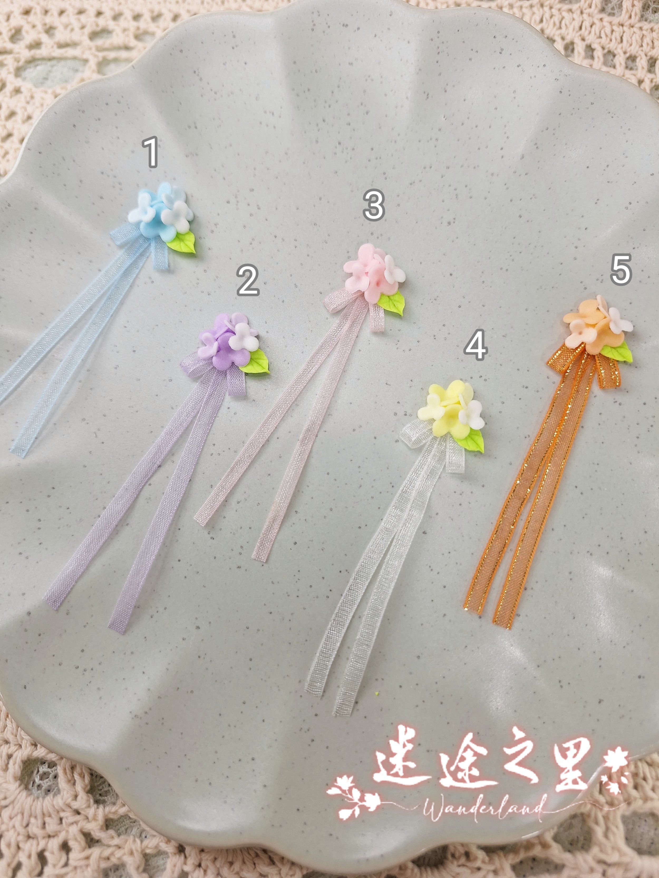 小花團磁吸髮飾