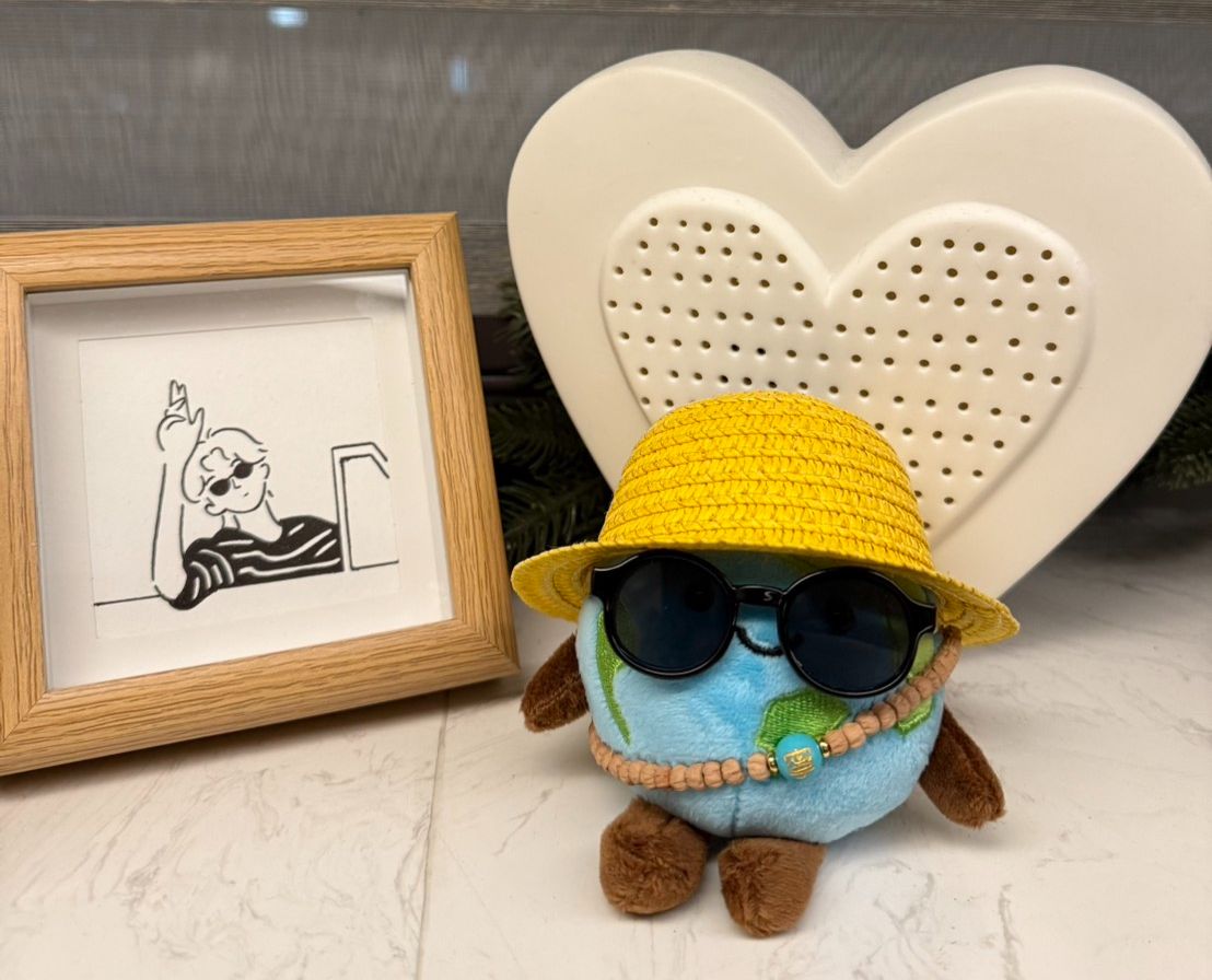 LYN劉宇寧的百香籽+寧刻字藍松石手串小地球  台灣獨家特別限定款