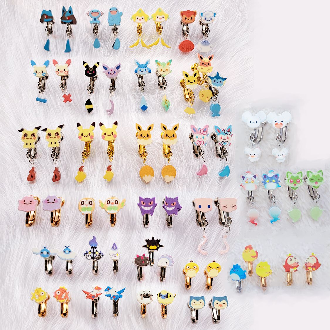 【寶可夢】滿版晃尾系列 壓克力耳環