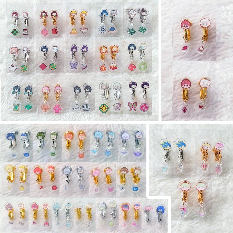 【鬼滅之刃／好預兆 Good Omens／IDOLiSH7 偶像星願／普羅米亞】壓克力耳環