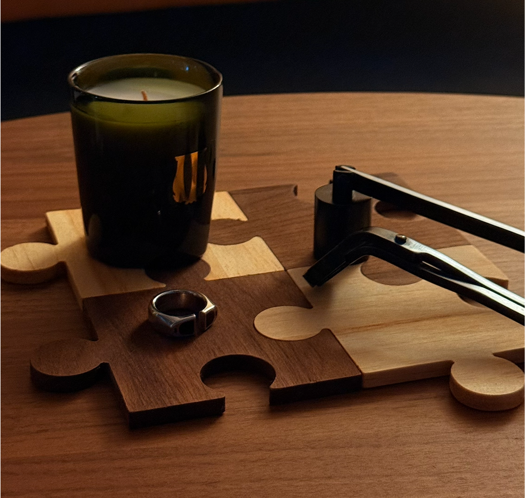 茶間築序拼圖杯墊