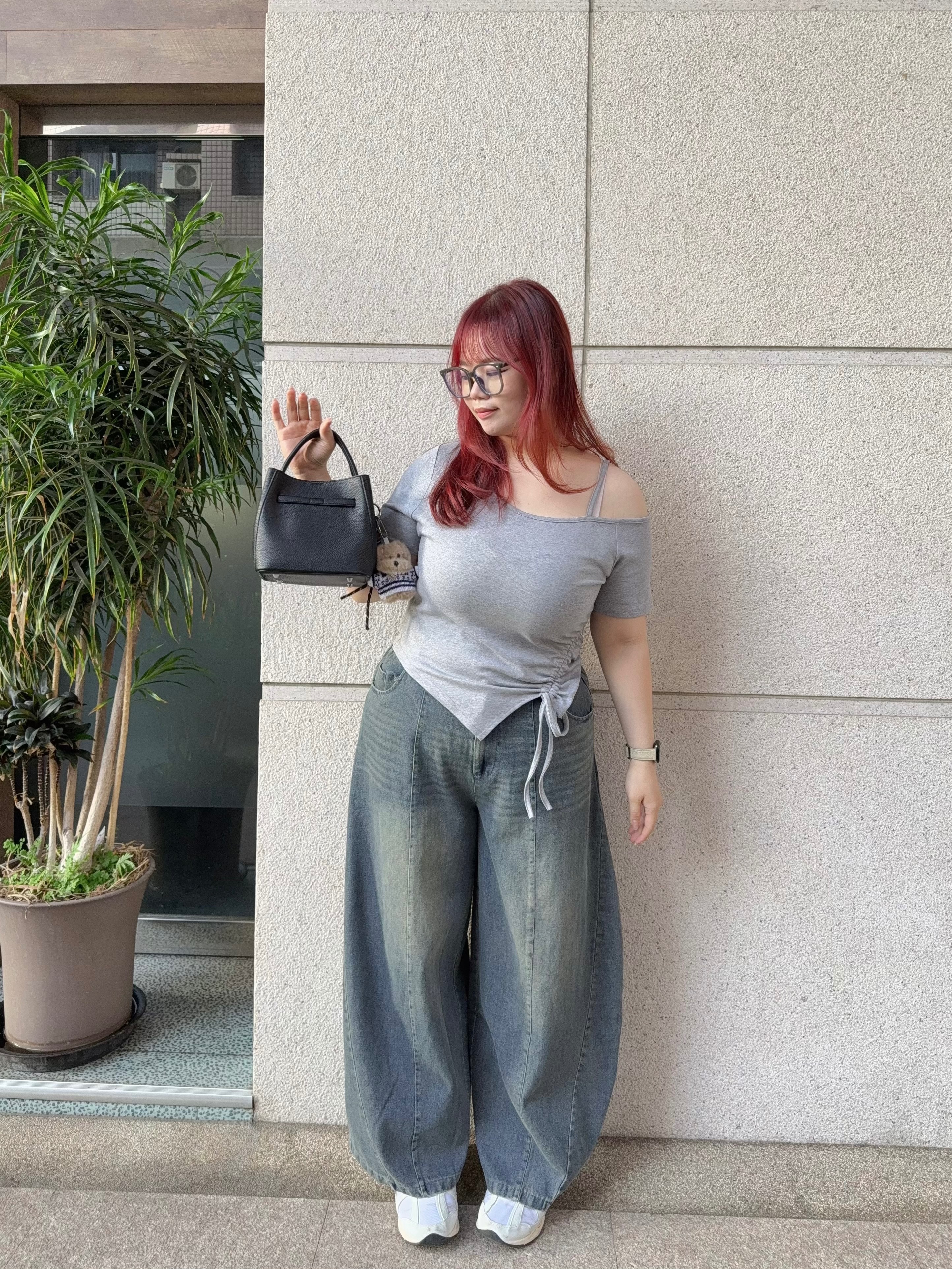 ♥美式大彎刀水洗牛仔褲♥
