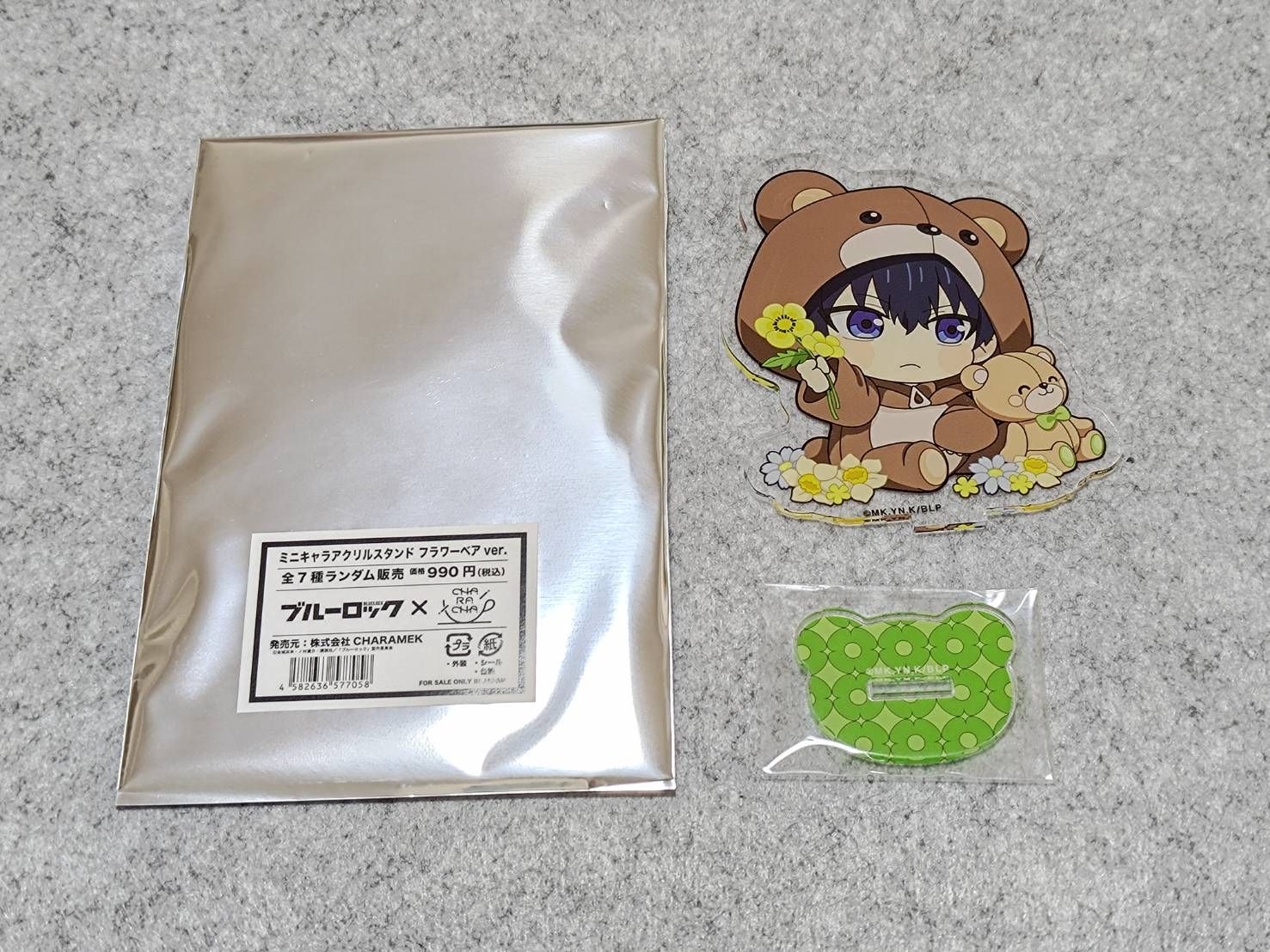 Ouchi de/FavoteriA 花花與熊Q版立牌（潔、蜂樂、千切、凜、冴）