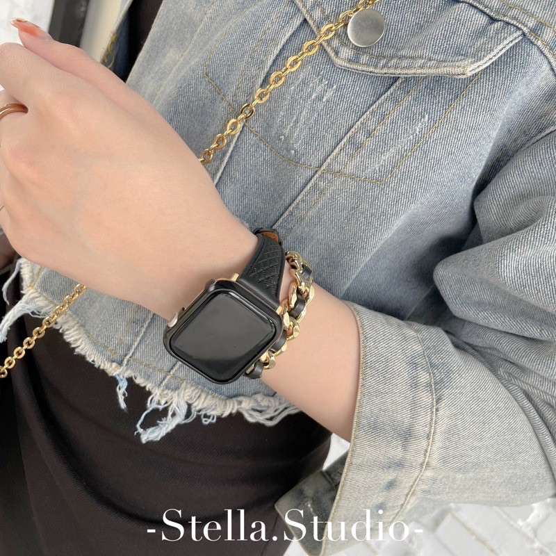 時尚小香風鏈條AppleWatch錶帶