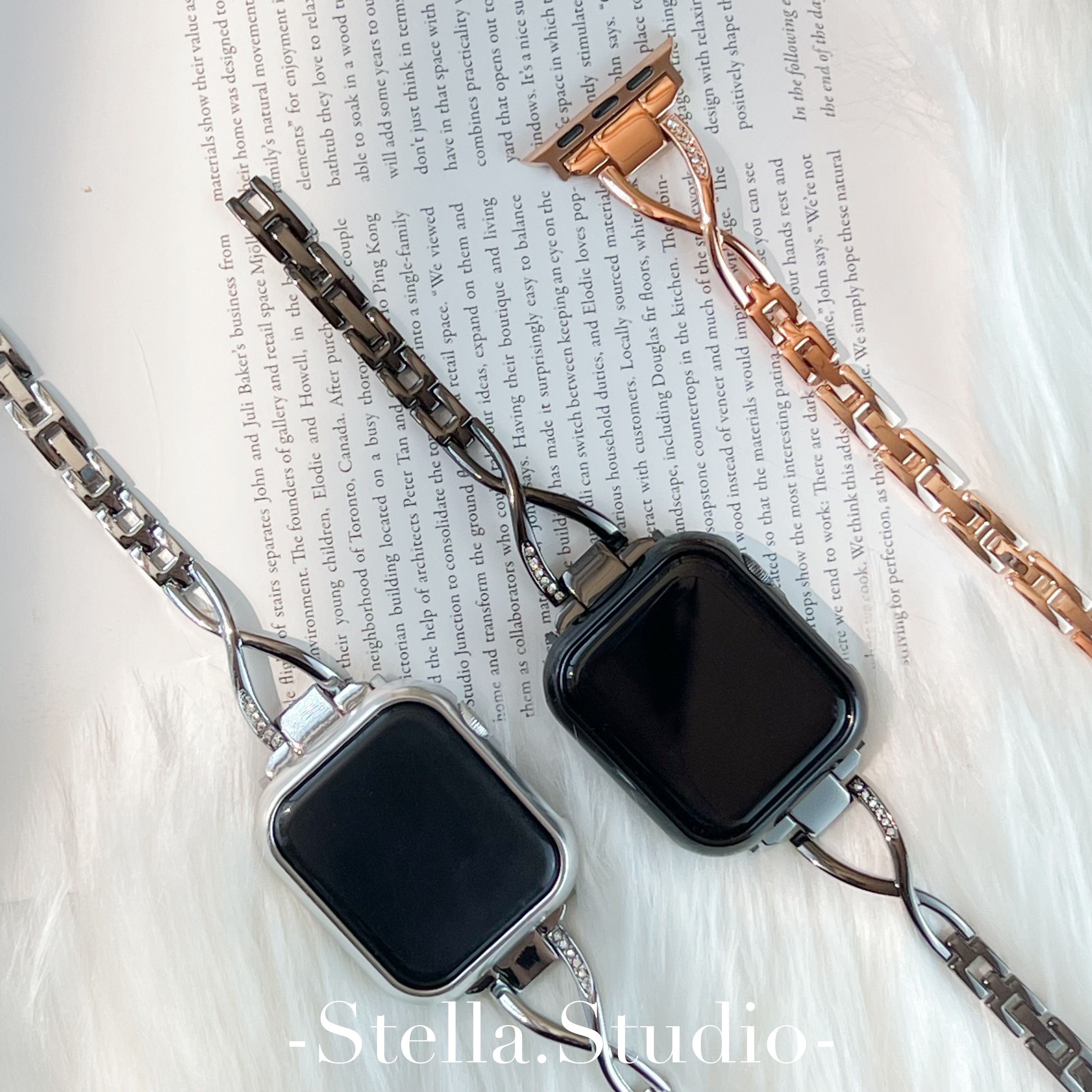 輕奢細鍊AppleWatch錶帶